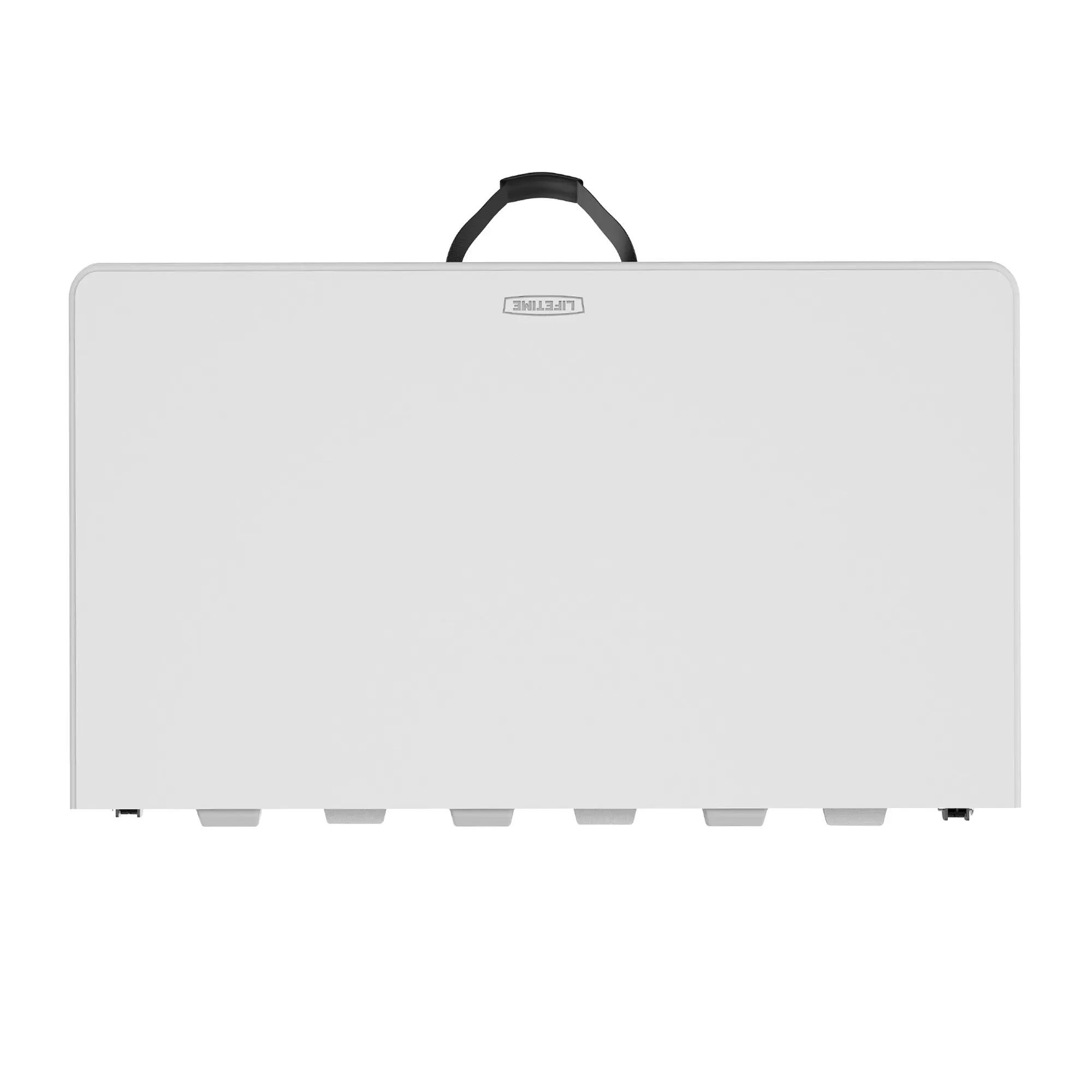 Mesa quadrada dobrável branca 94x94x74 cm LIFETIME 2/5