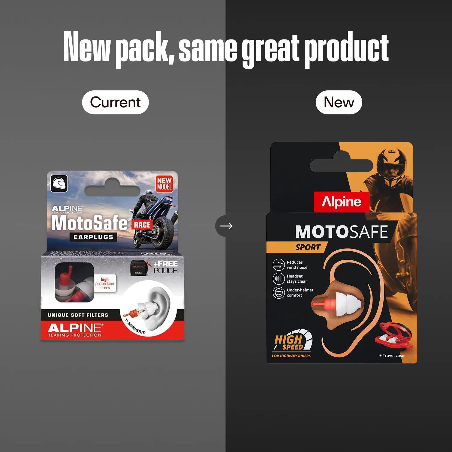 ALPINE zatyczki/stopery do uszu MotoSafe Sport 5/6