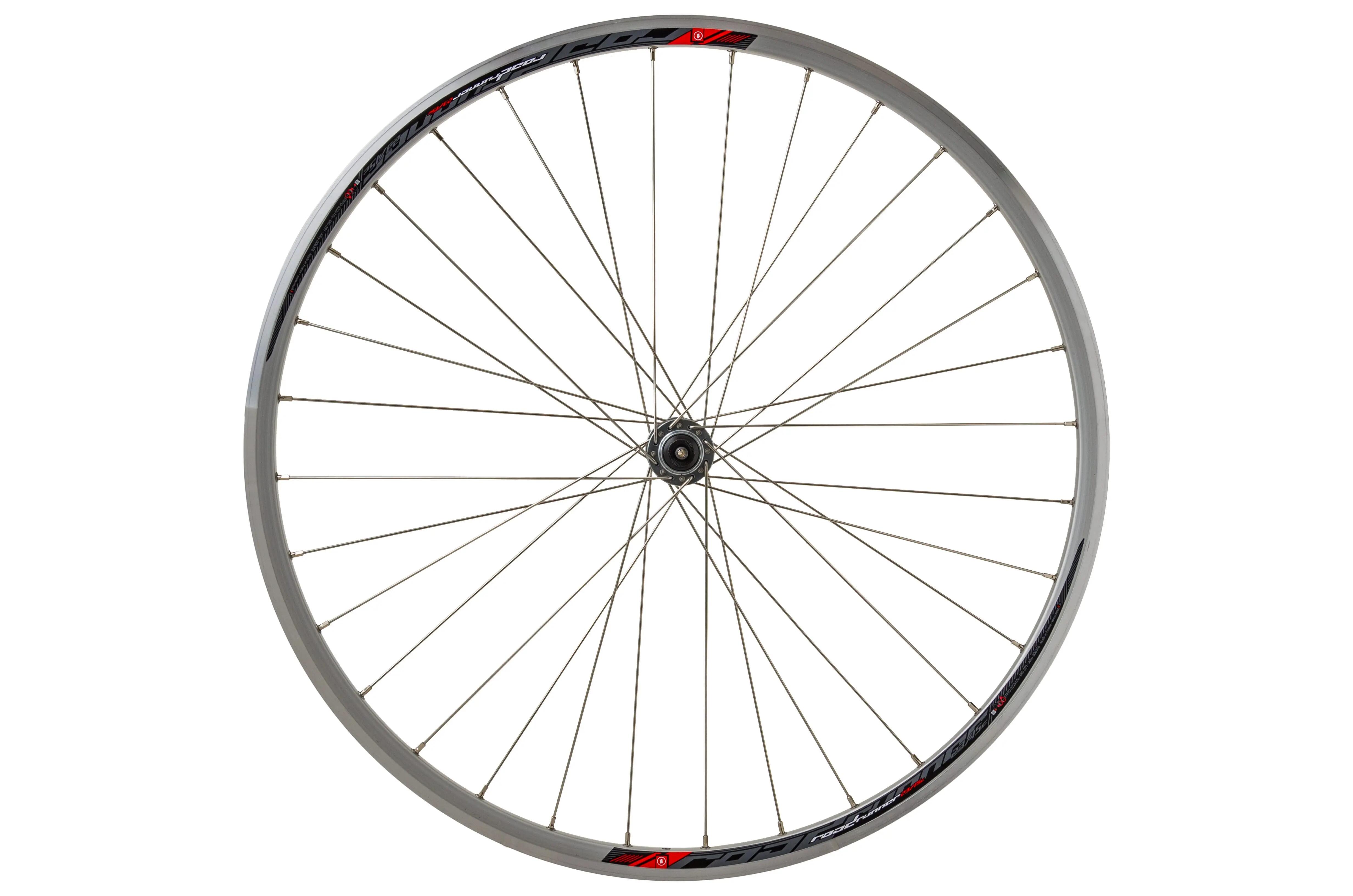Roată față bicicletă 28 inch, jantă Mach1 Roadrunner, butuc Tiagra, argintiu