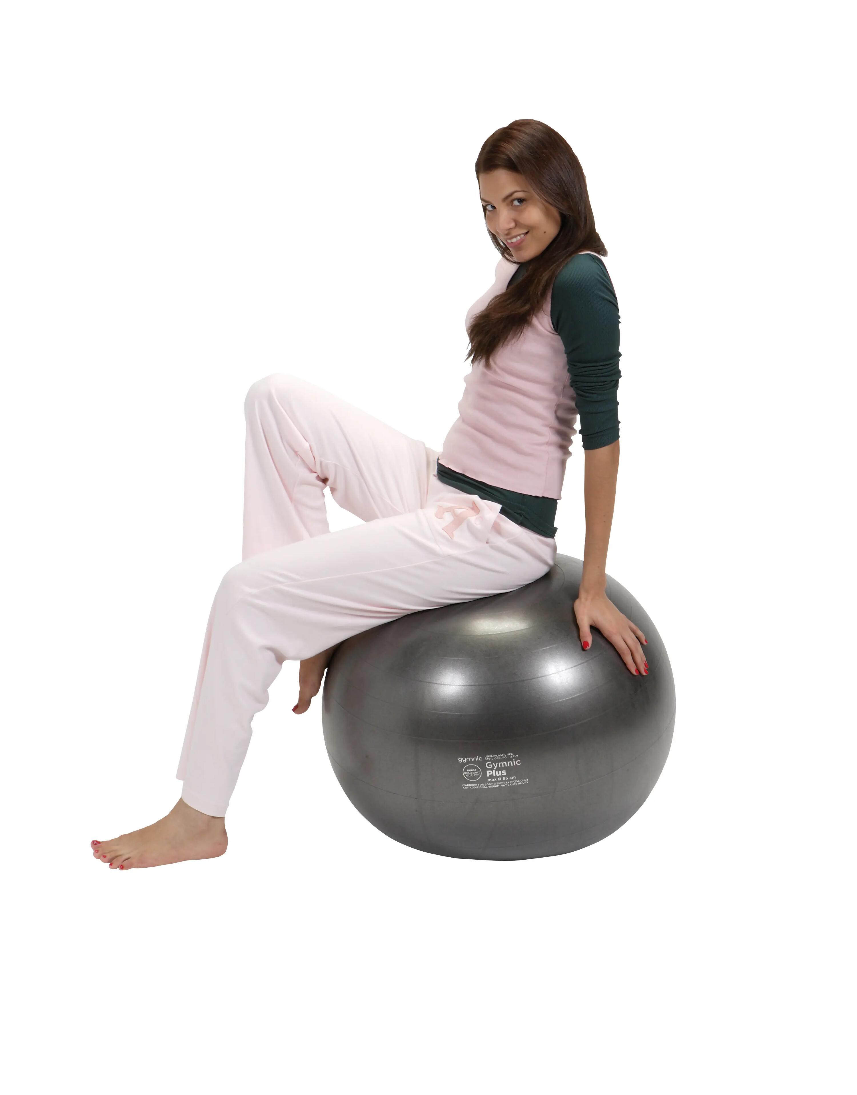 Gymnic Plus Palla fitness antiscoppio Ø 65 cm nera 2/5