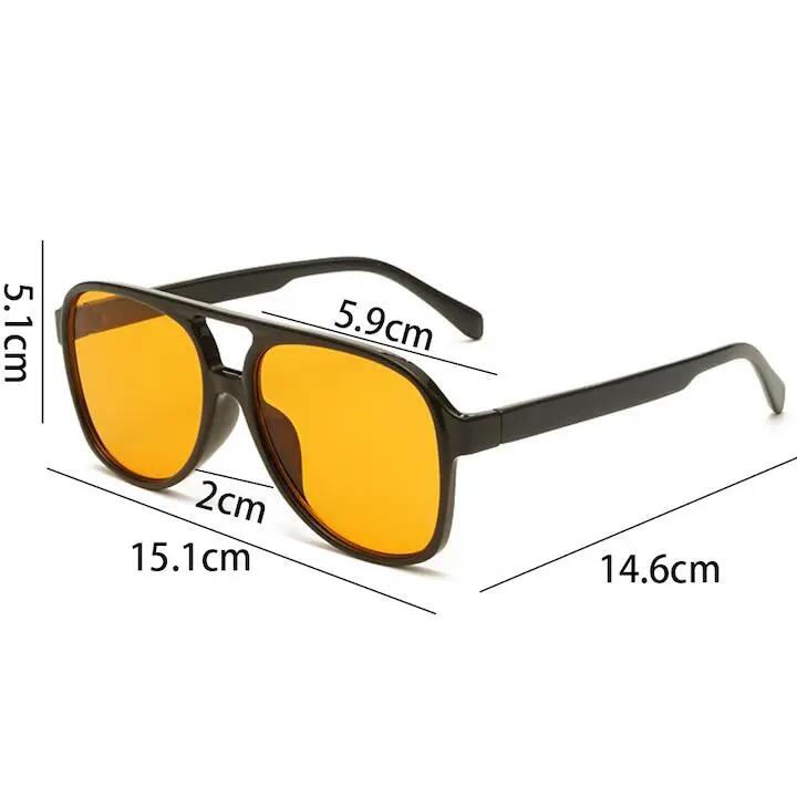 Ochelari de soare aviateur polarisé, protection UV, 15,1x5,1x4cm 2/4