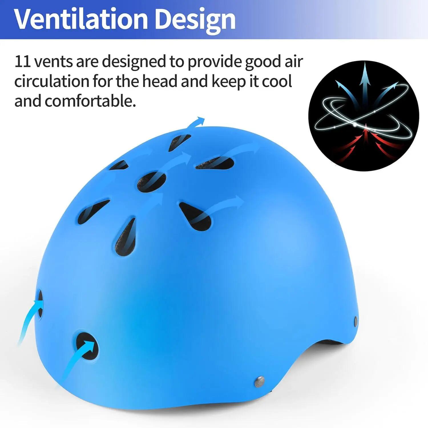 Casque de vélo enfant, casque de skateur, réglable pour vélo, trottinette, skate 2/5