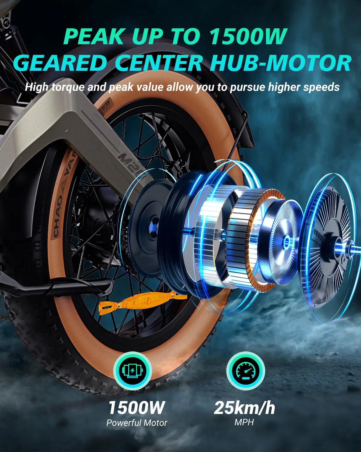 Vélo électrique DYU M20 20" à gros pneus, batterie amovible 48 V 18,2 Ah 3/7