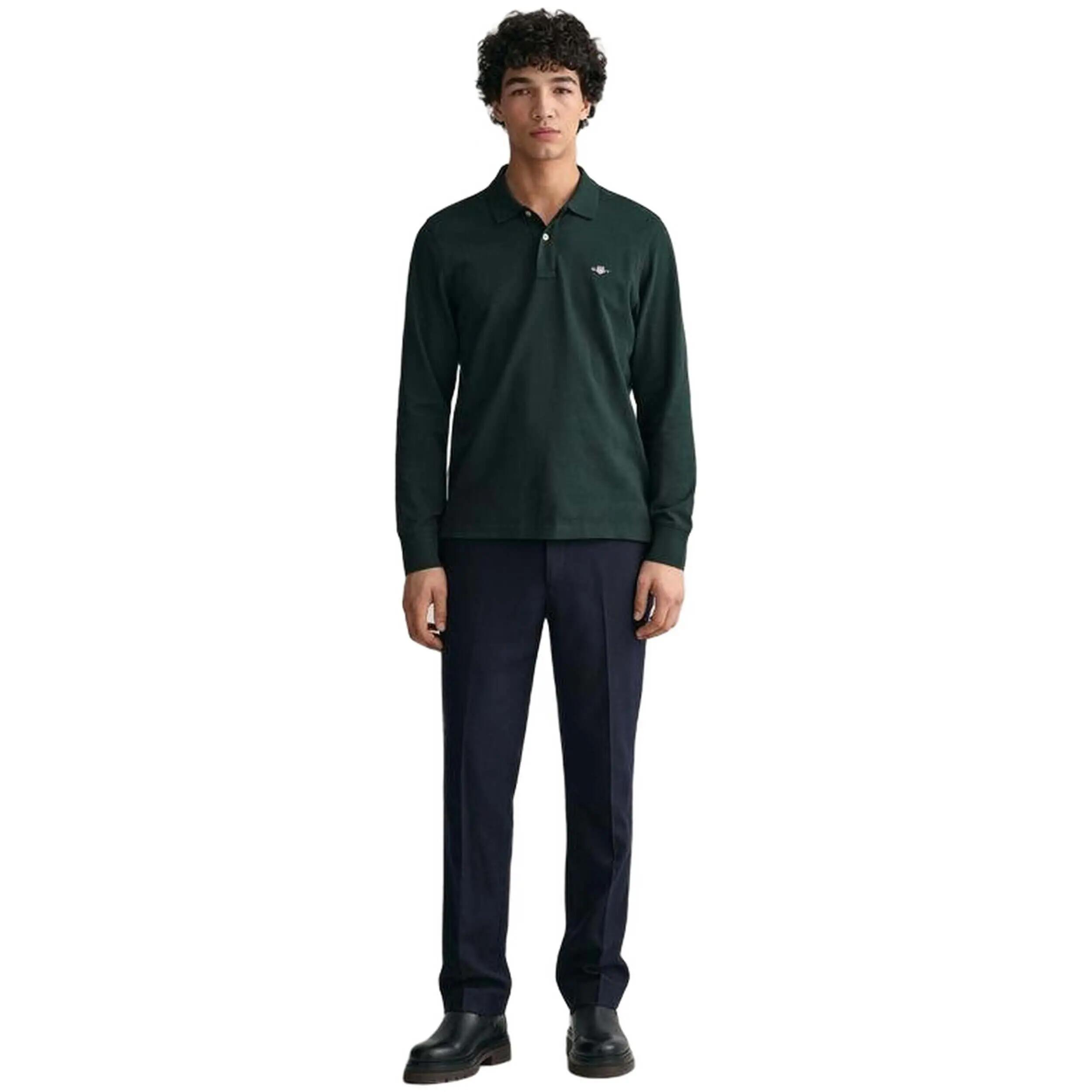 Polo de manga larga Gant para hombre 4/4