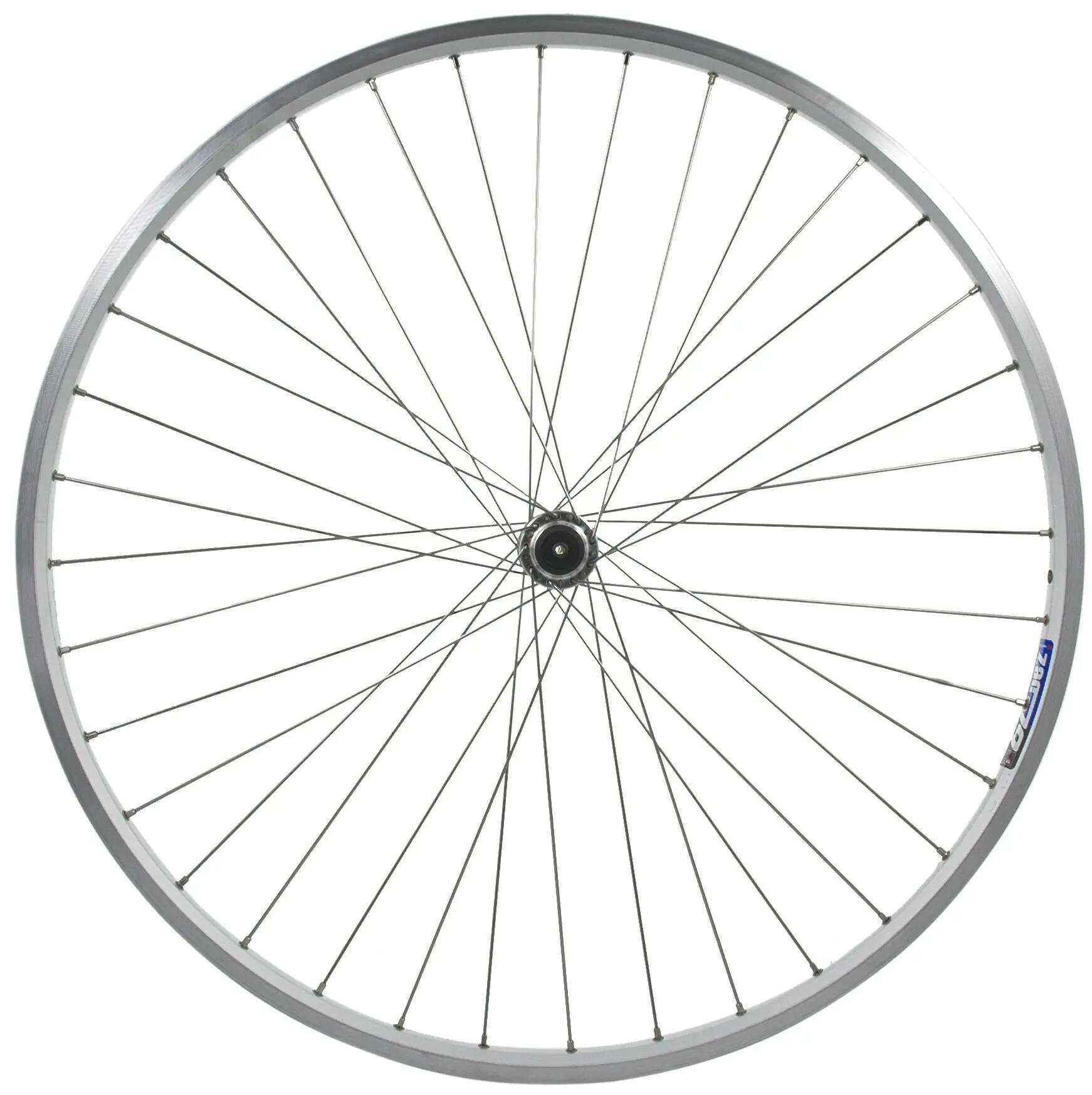 Roată față bicicletă 28 inch 19-622 butuc Shimano QR argintie