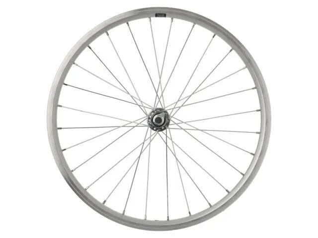 Roată față bicicletă 20x1.75 28 spițe argintiu