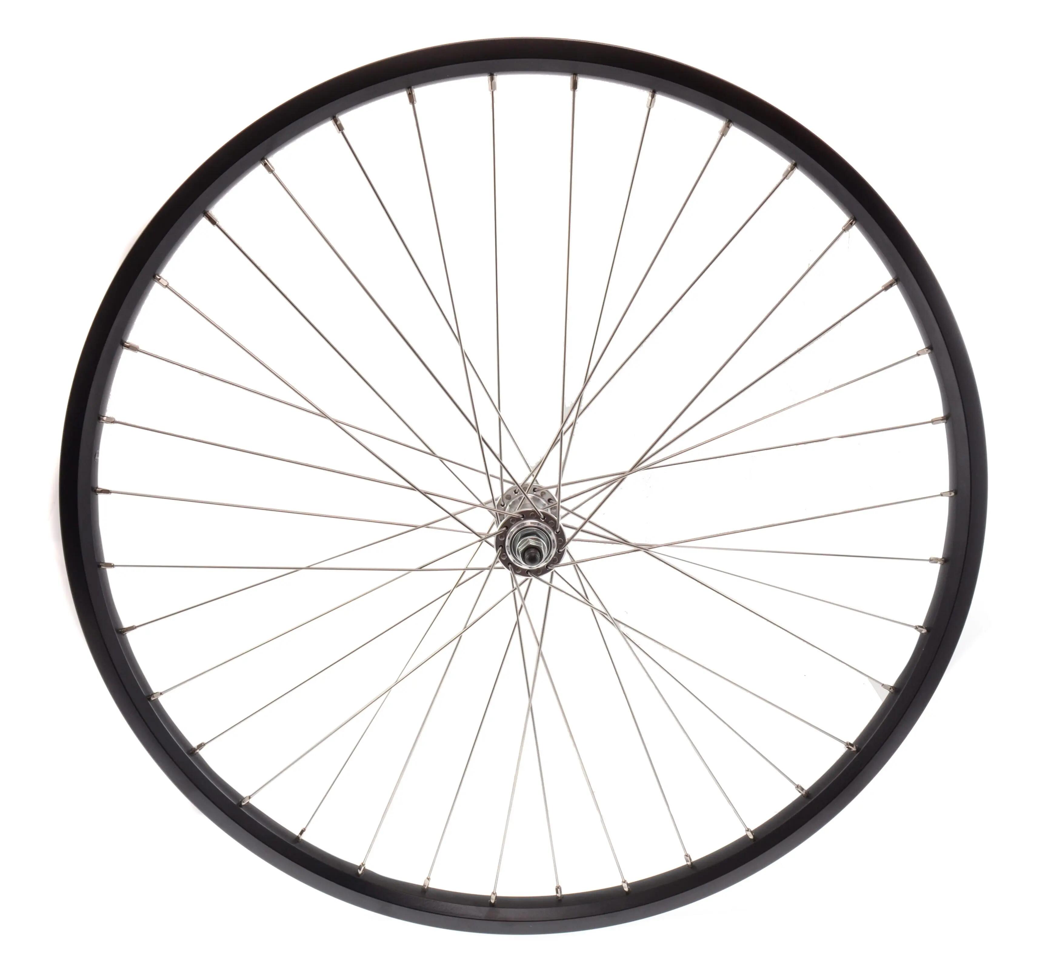 Roată față pentru bicicletă de oraș 28 inch Big Bull, spițe inox, neagră