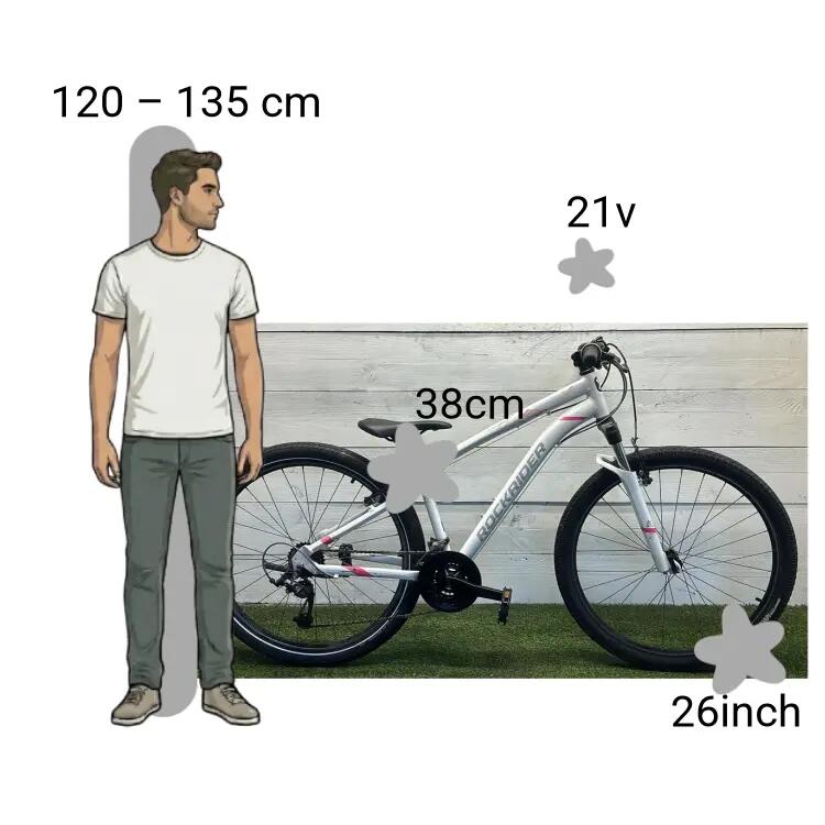 Bicicleta usada Rockrider St100 2/4