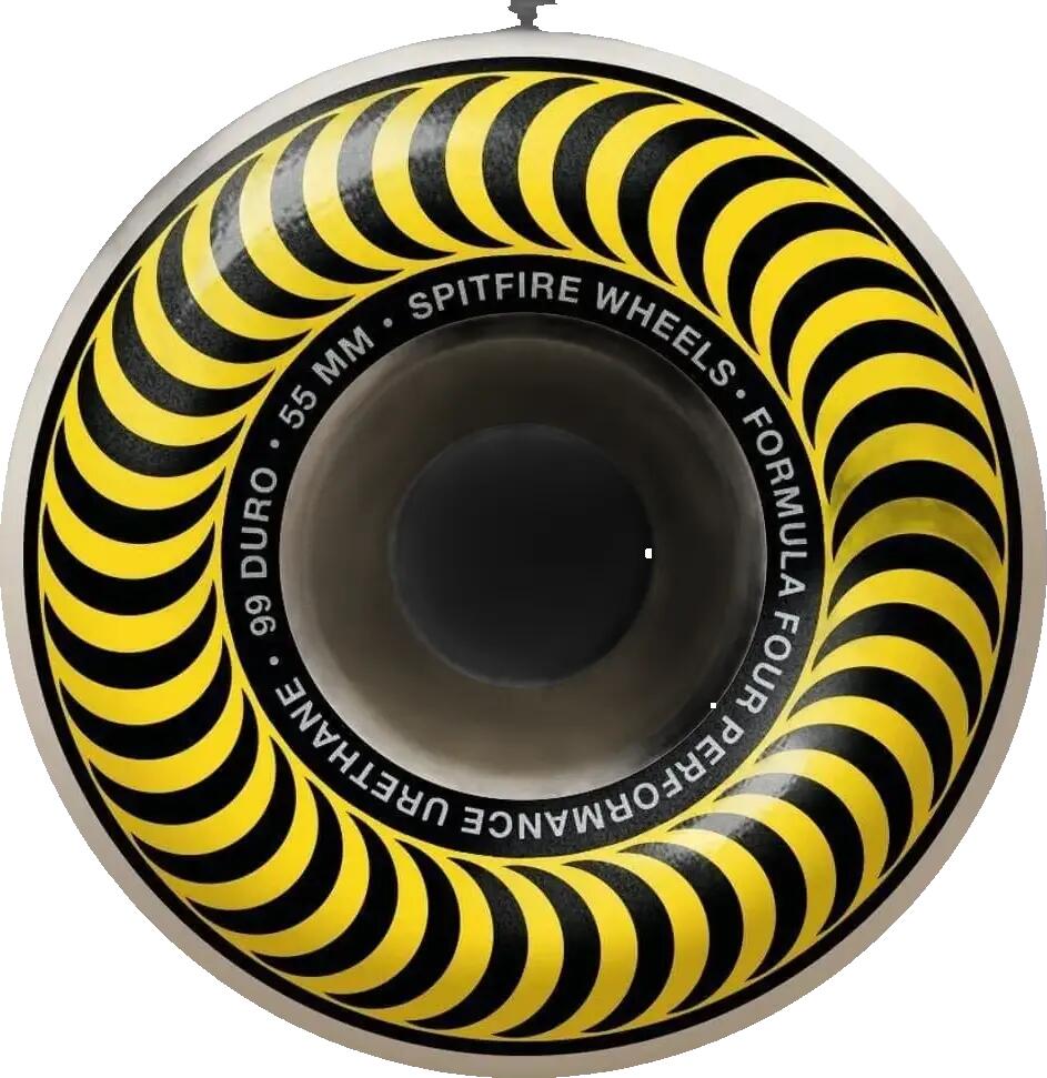 Ruedas - Skate - Unisex - 55 mm, fórmula Formula Four - Spitfire - Blanco 2/3