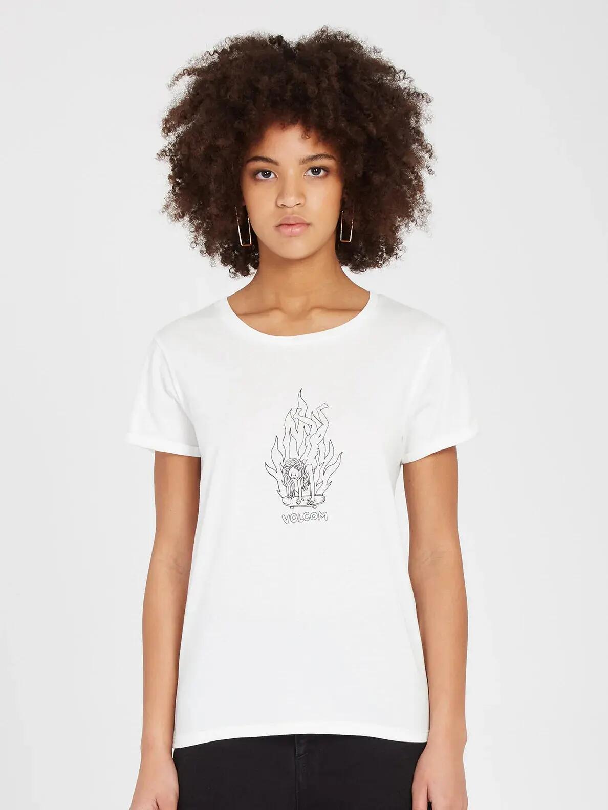 Camiseta - Monopatín - Unisex - Volcom Radical Daze - Star White 1/3