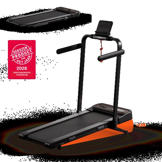 WALK PLUS Opvouwbare Loopband met 15% Automatische Helling, 1-8 km/u voor Thuis