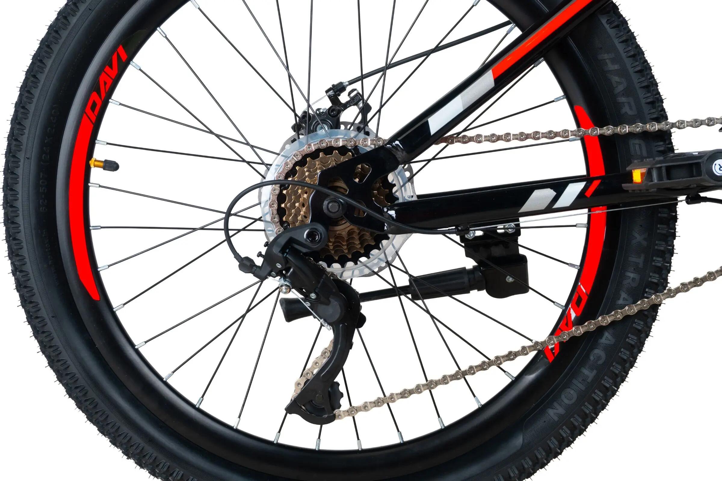 VTT 24" Terrano Pro steel cadre 11" 21 vitesses pour 9-12 ans 9/10