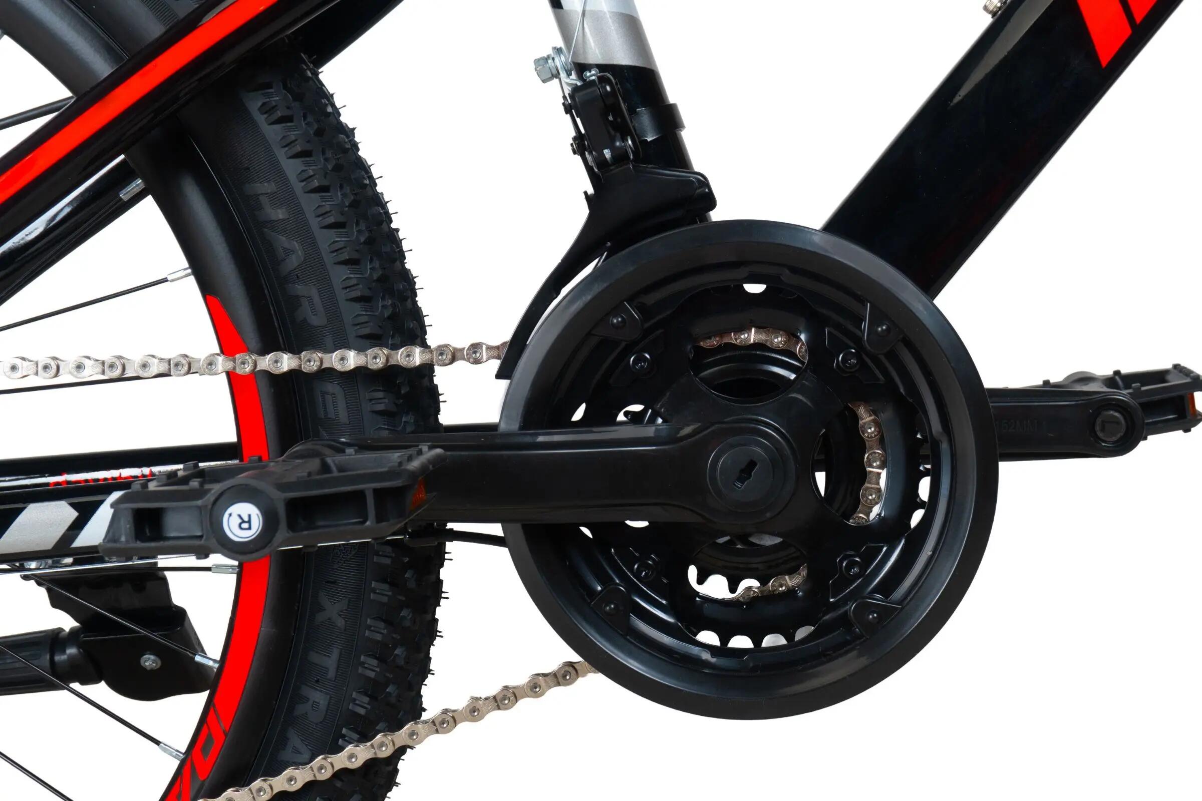 VTT 24" Terrano Pro steel cadre 11" 21 vitesses pour 9-12 ans 7/10