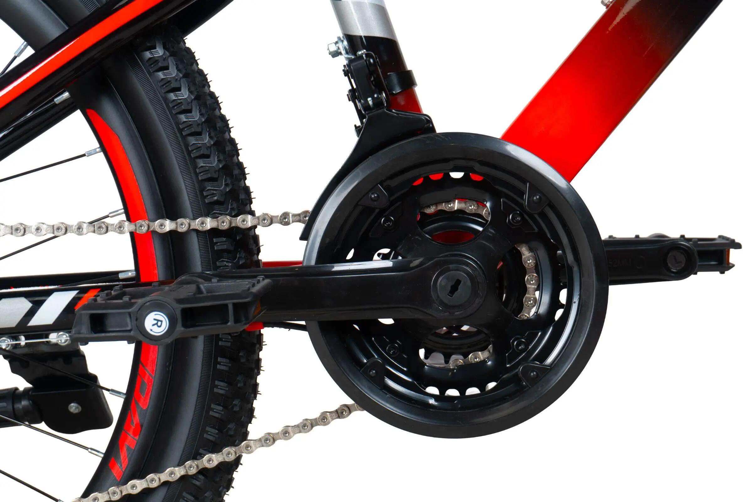 VTT 24" Terrano Pro steel cadre 11" 21 vitesses pour 9-12 ans 7/10