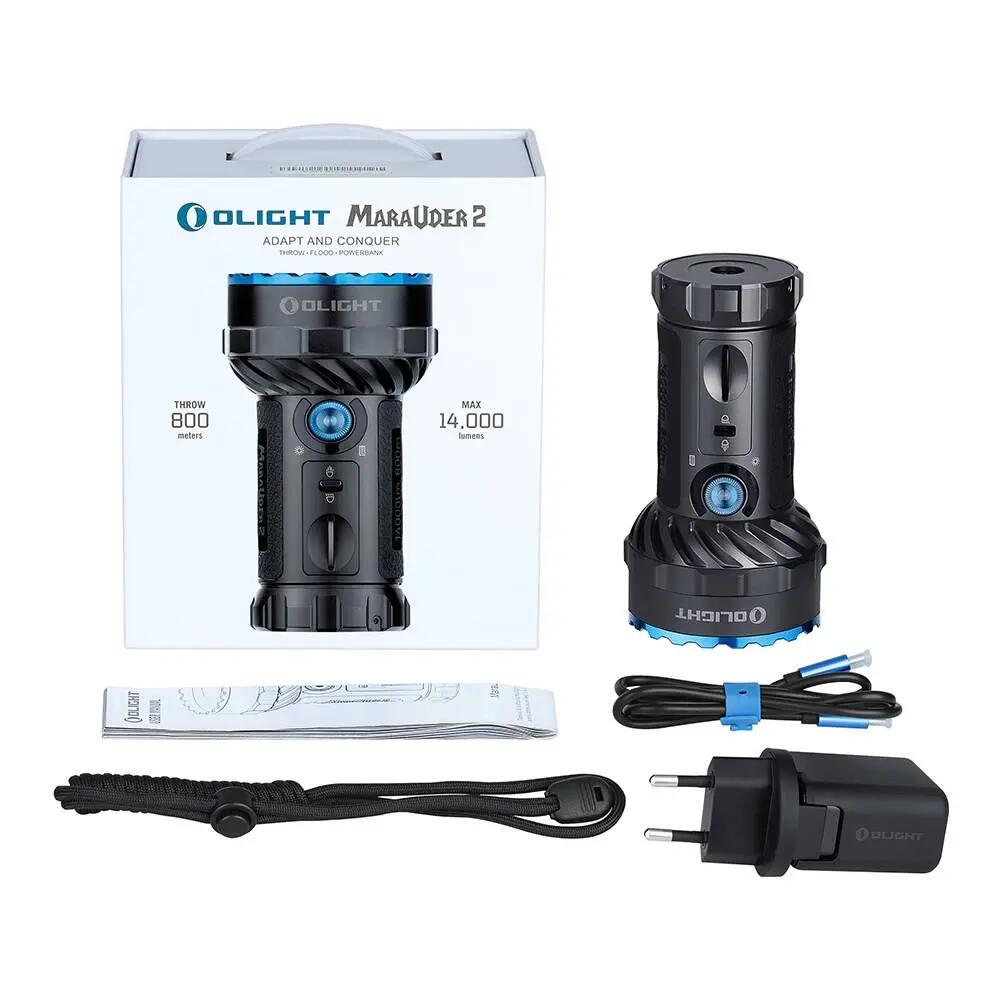 Linterna OLIGHT Marauder 2 14000 lúmenes dual Negro 9/9