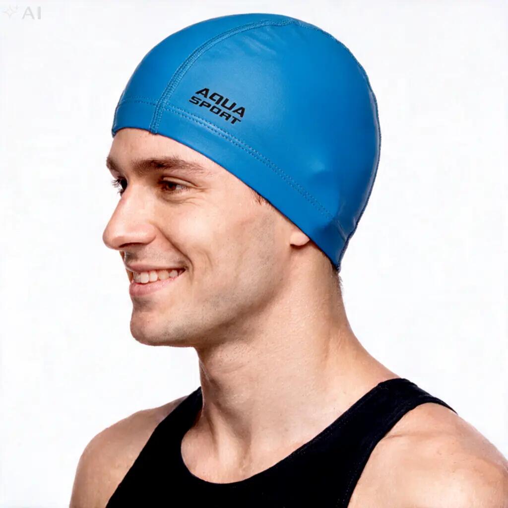 Czepek pływacki materiałowy dla dorosłych Aqua-Sport PU Cap 7/7