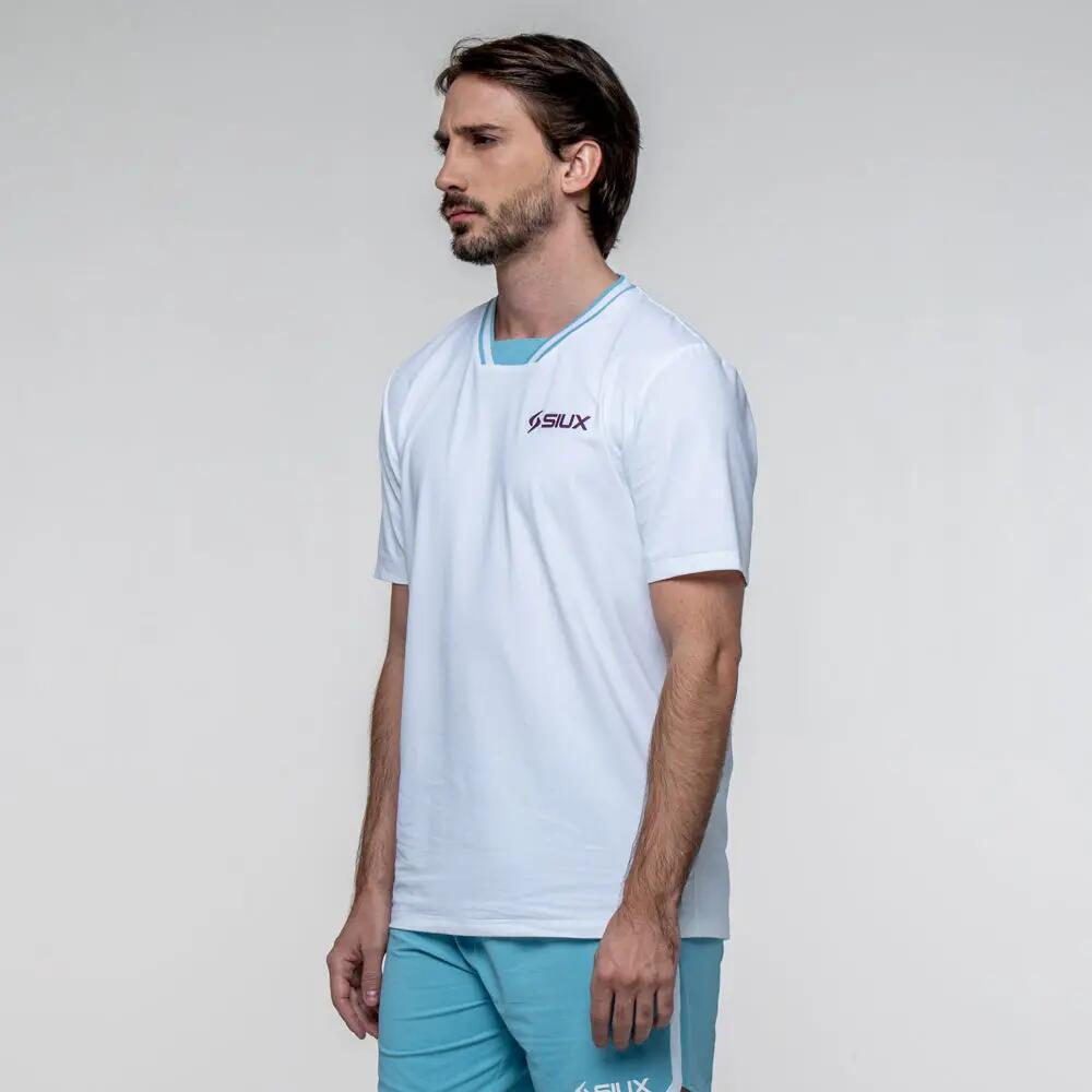 SIUX Apex 26 Blanca | Camiseta deportiva hombre ligera, elástica y transpirable 3/7