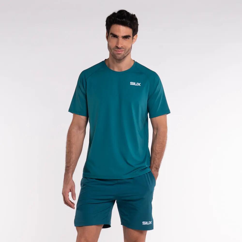 SIUX Silk 26 Verde | Camiseta deportiva hombre ligera, elástica y transpirable 4/5