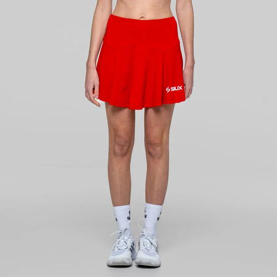 SIUX Match 26 Roja | Falda mujer ligera, elástica con short interior