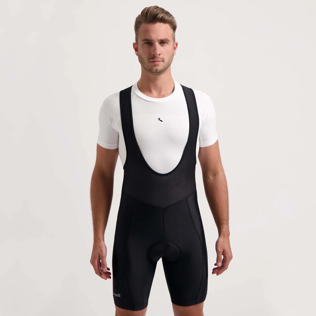 Men's Cycling Bib Shorts Race Fit Econ Black