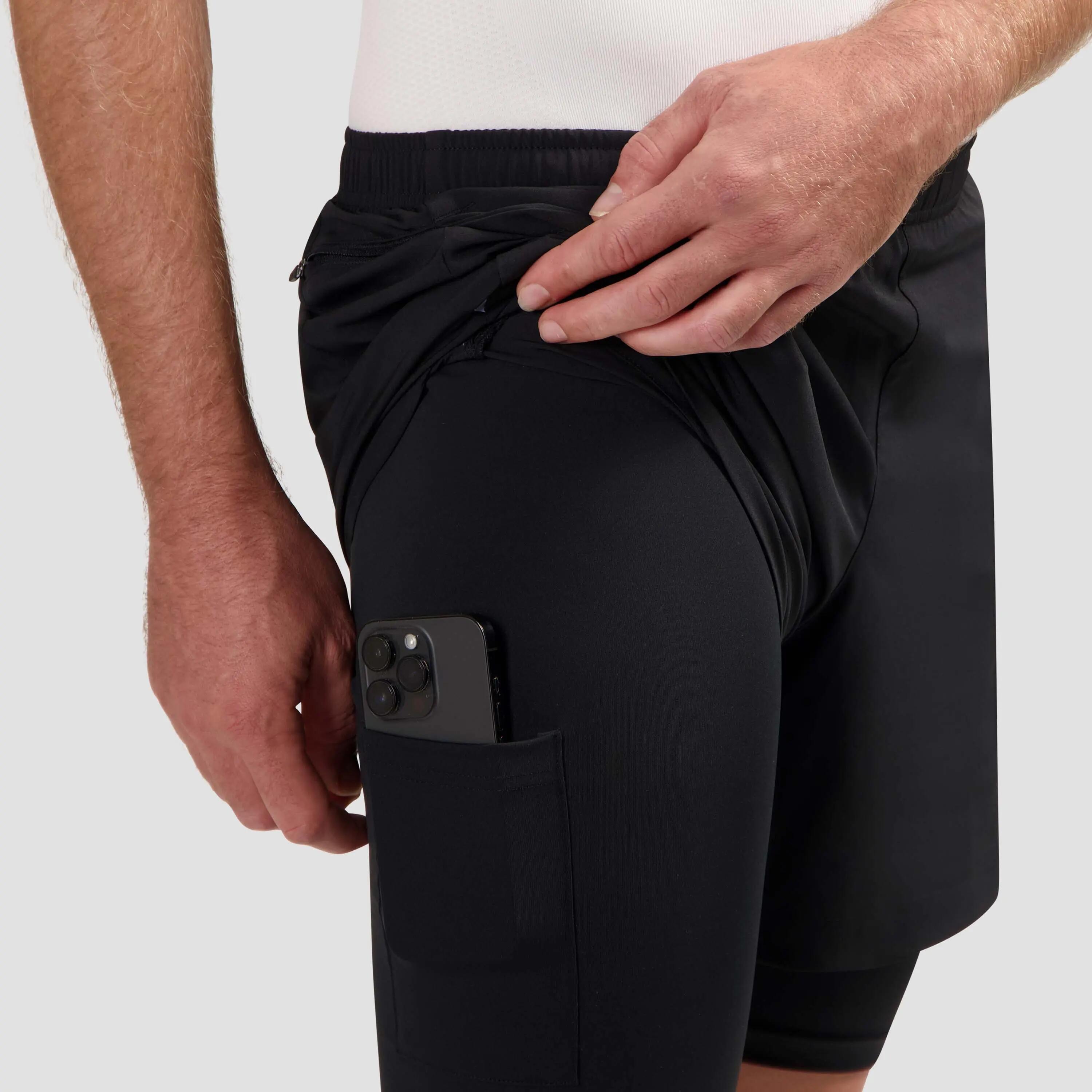 Short 2 EN 1 De Running Homme - Essential 6/7