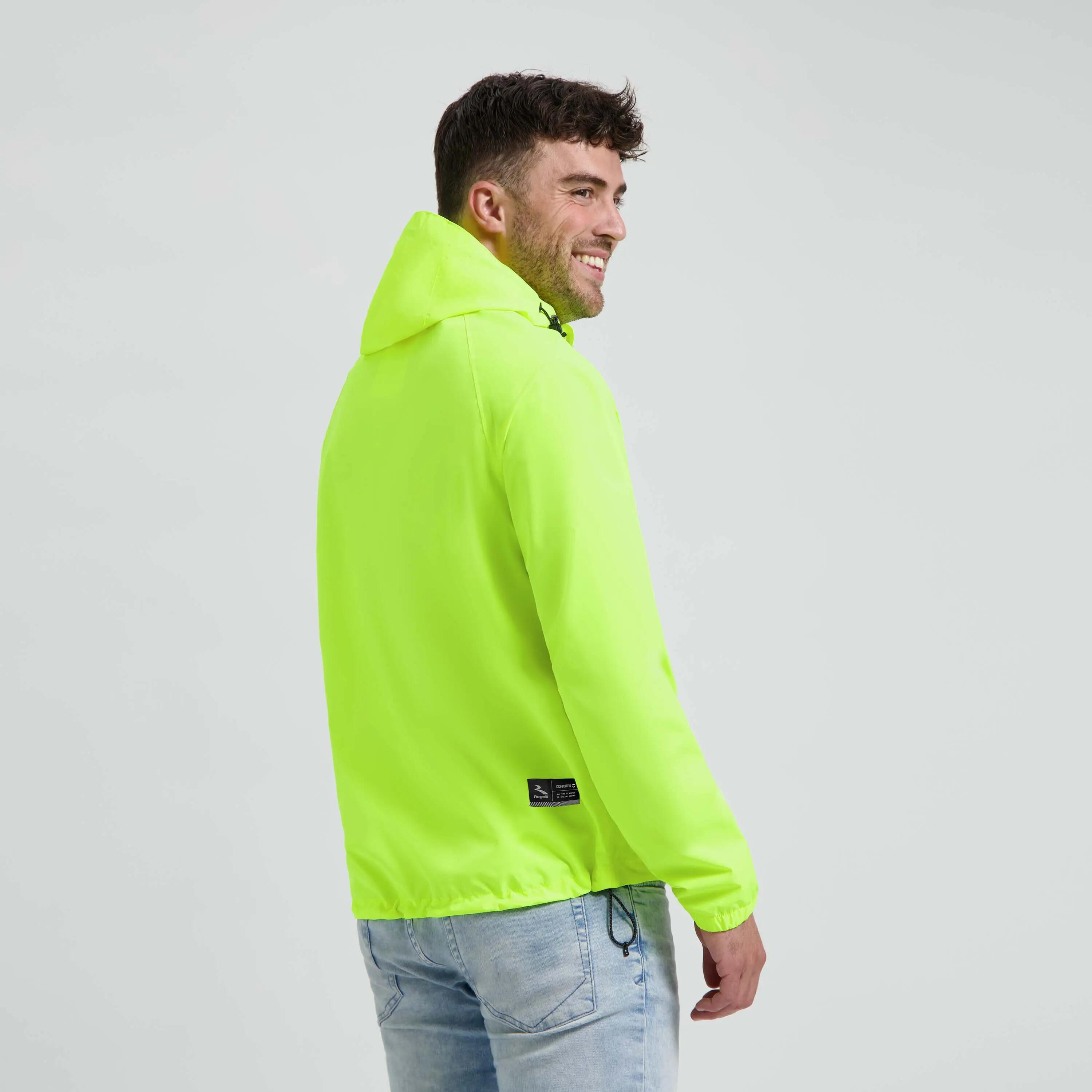 Regenjas voor de fiets Heren en Dames met capuchon 6/8