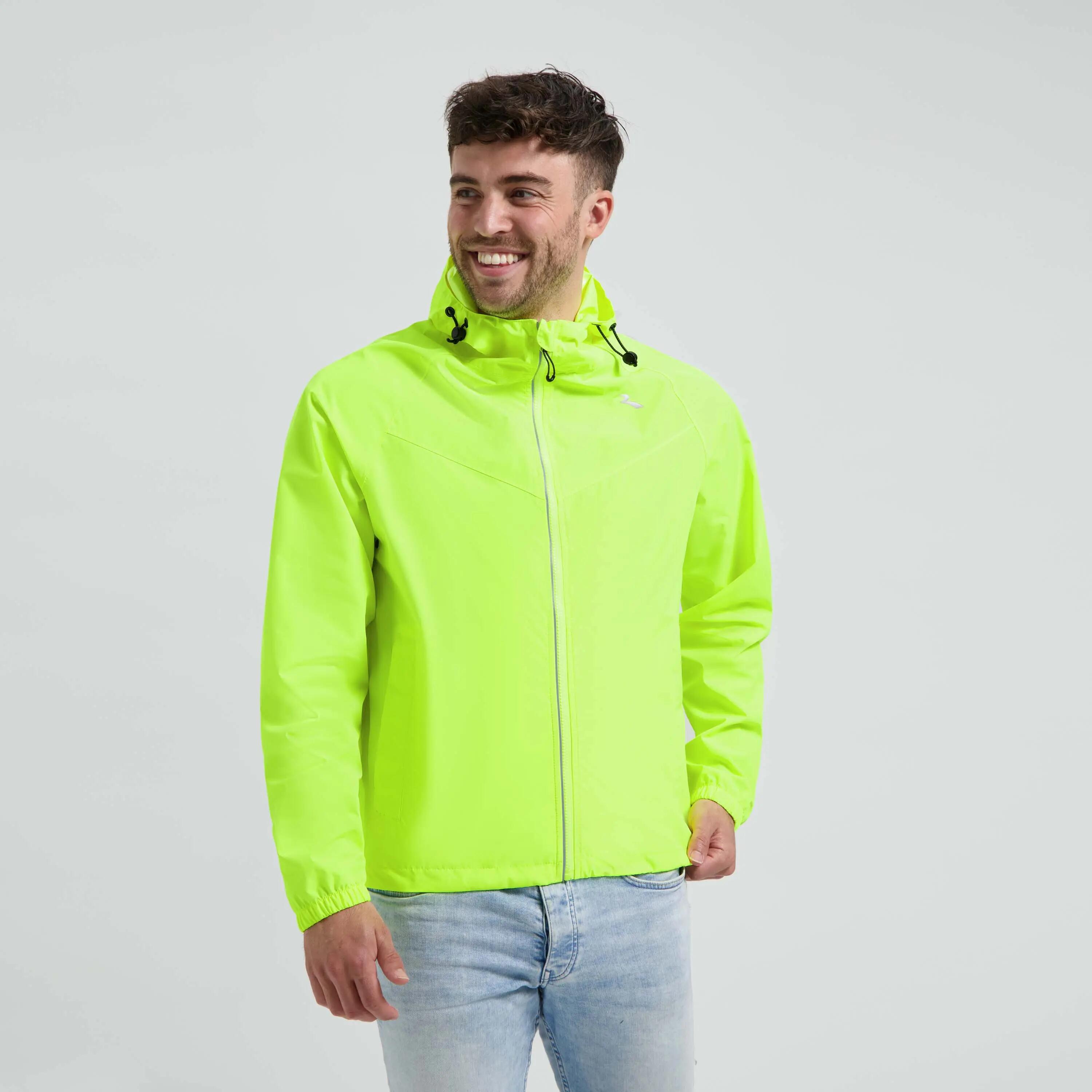 Regenjas voor de fiets Heren en Dames met capuchon 3/8
