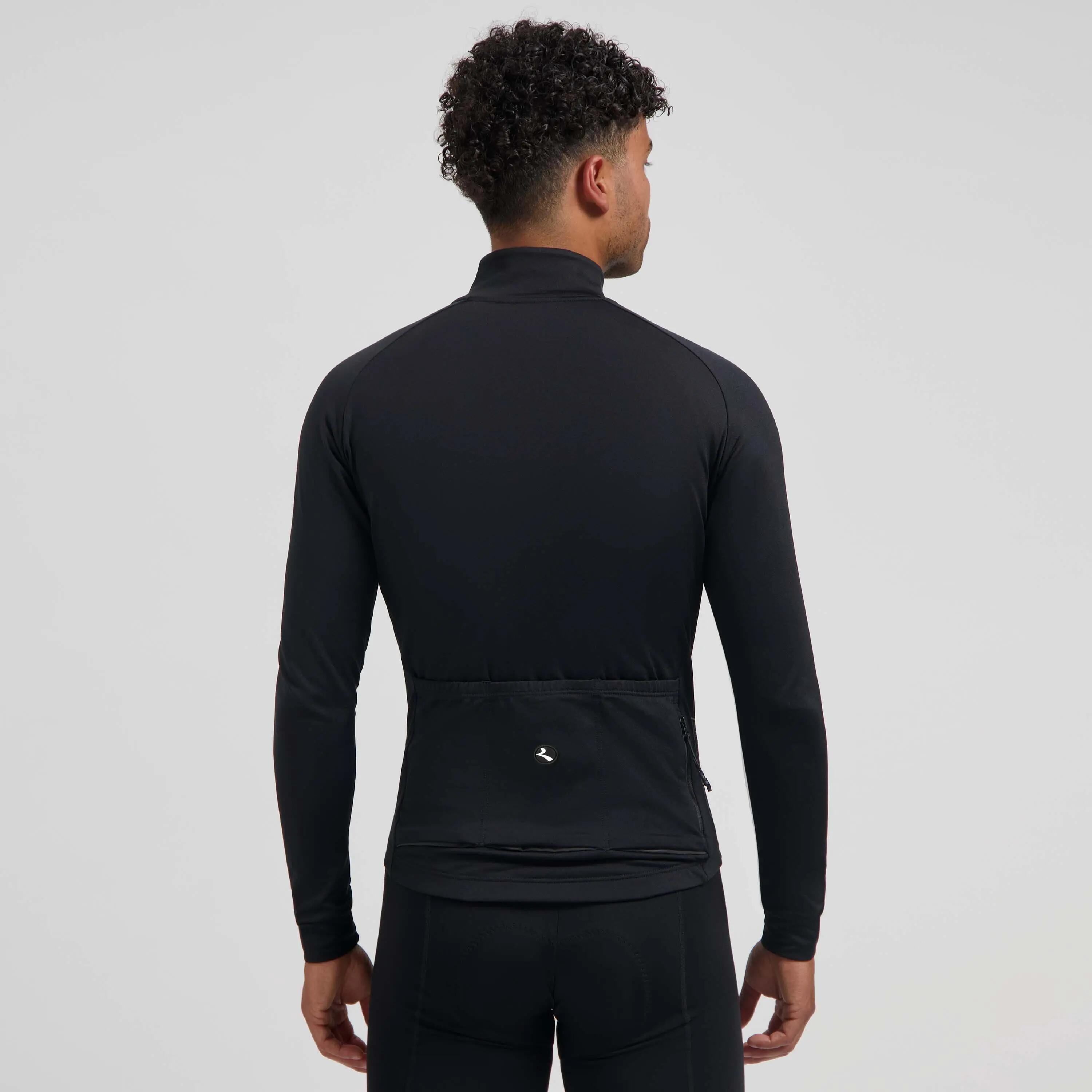 Maillot de cyclisme manches longues Homme Noir Essential II 3/7