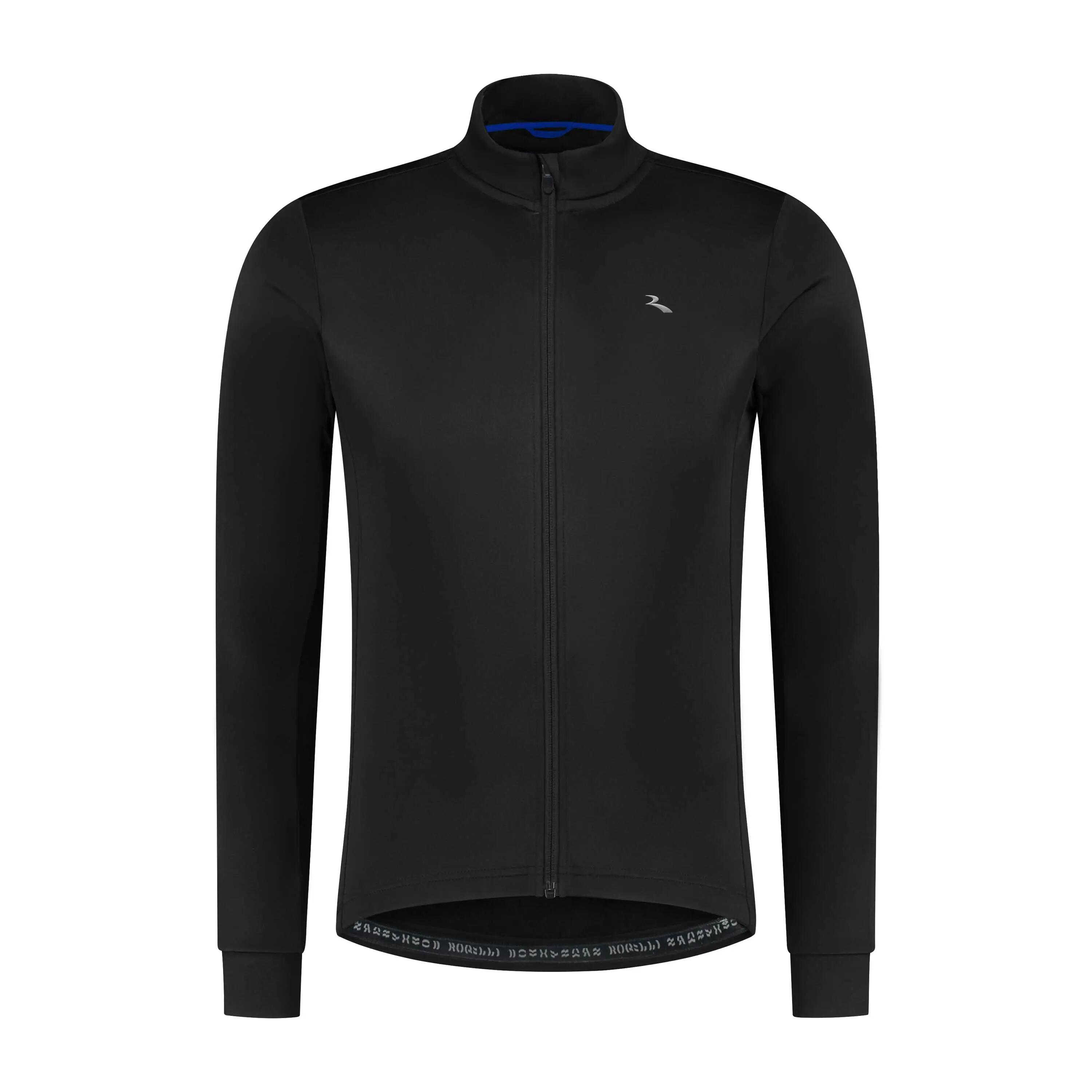 Radtrikot Langarm Fahrradtrikot Herren Core Schwarz 2/7