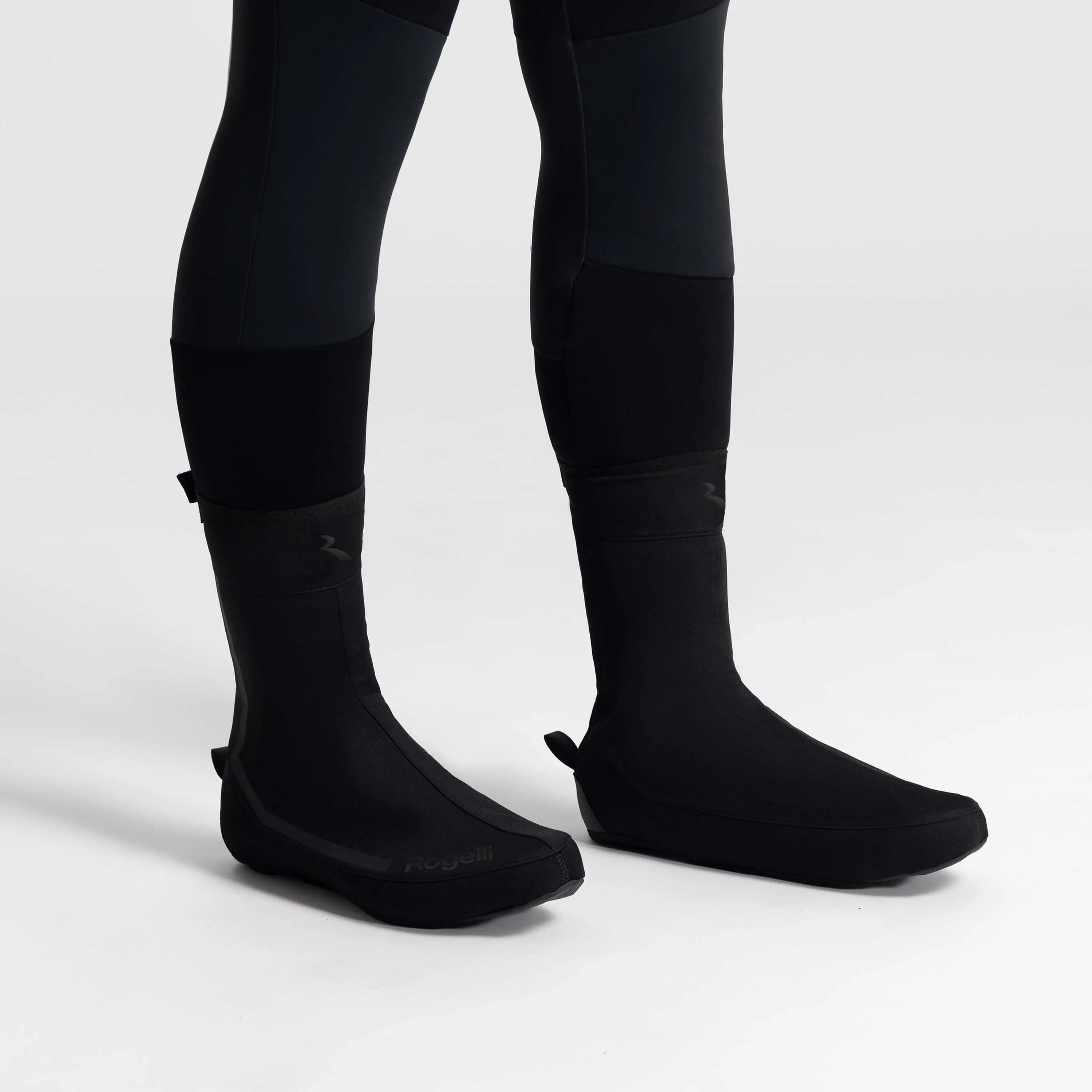 Fahrrad Überschuhe Rennrad Schwarz Essential Softshell 1/7