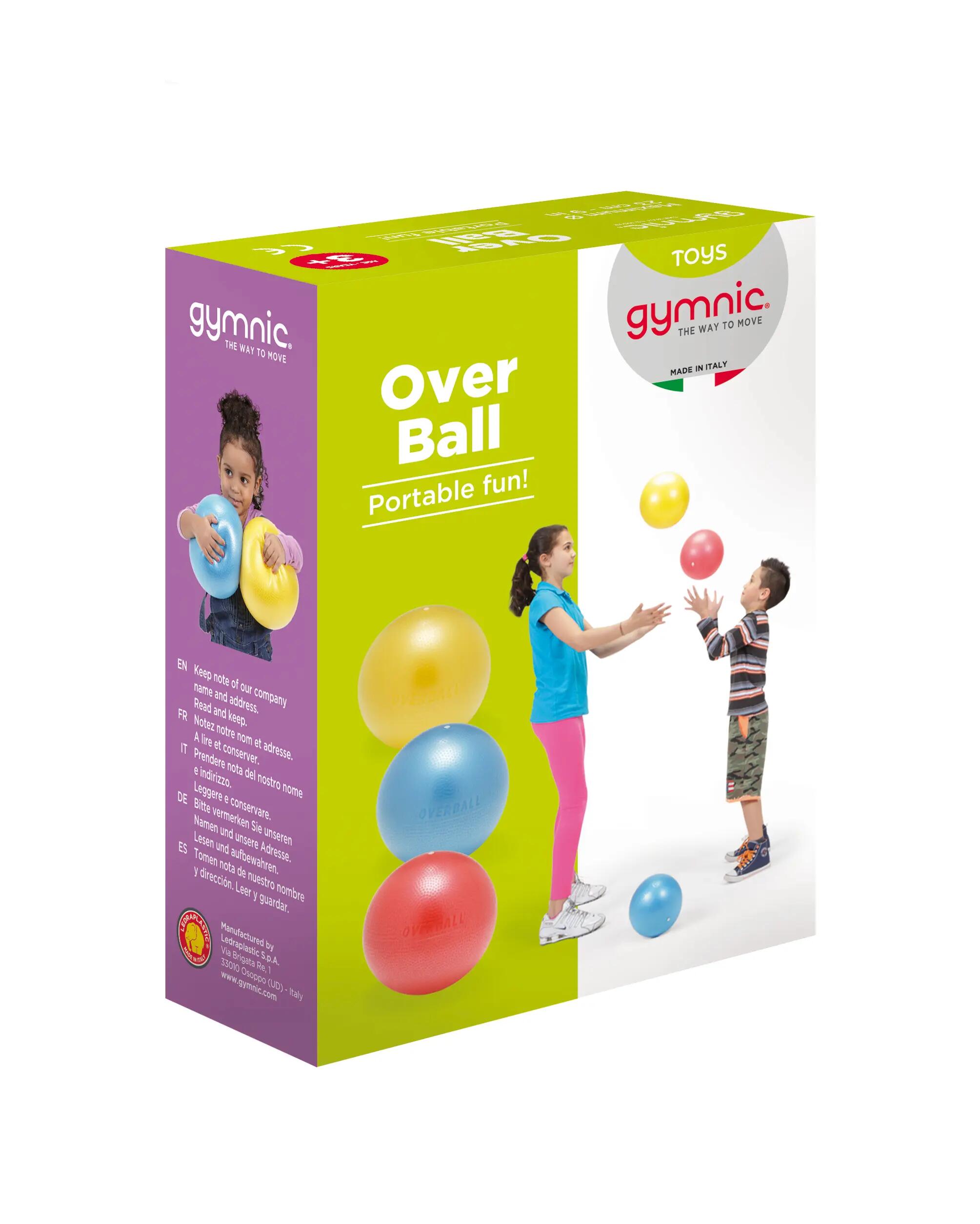 Gymnic Over Ball Palla morbida gonfiabile Ø 23 cm blu giochi motori bambini 7/7