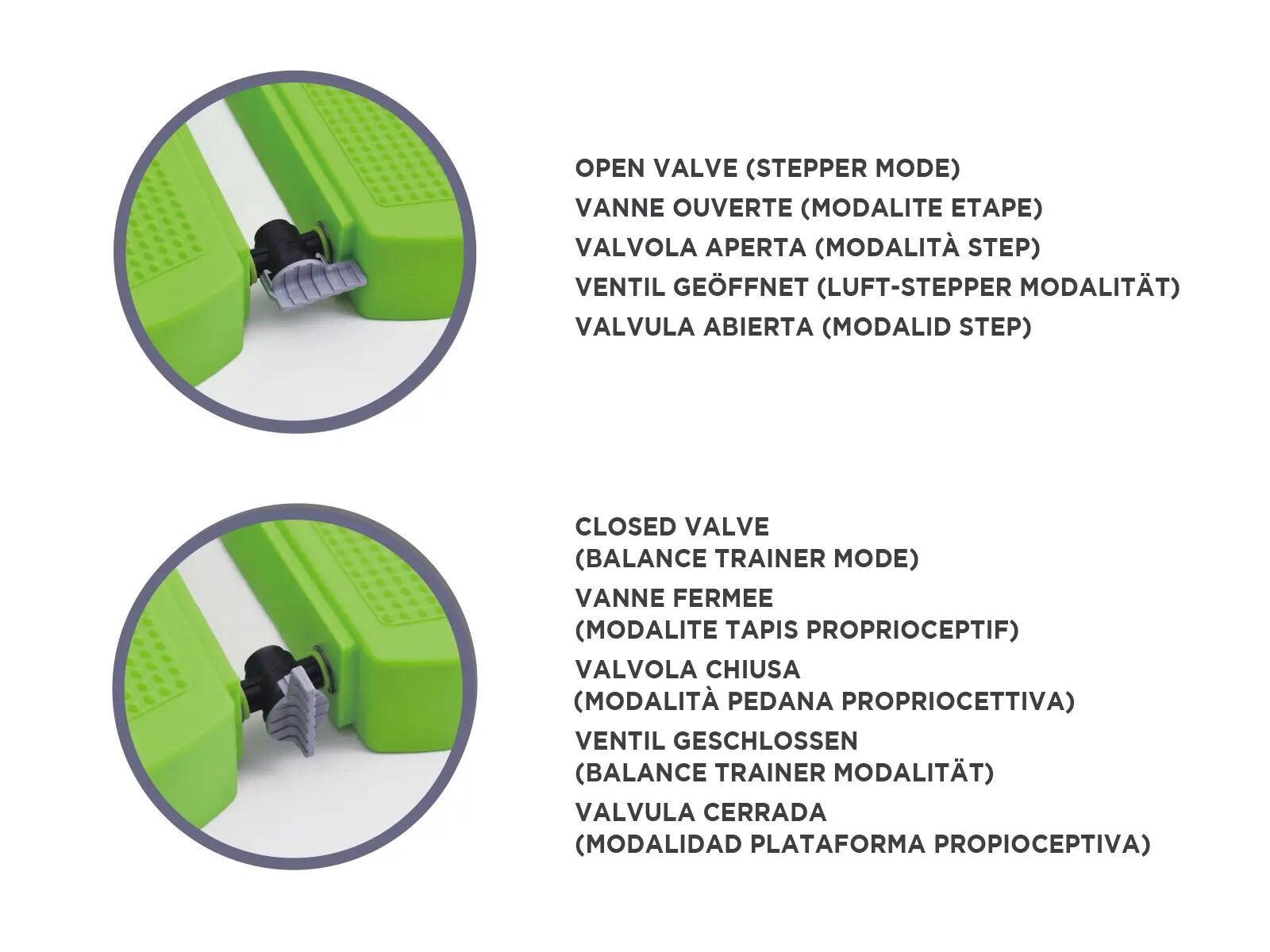 Gymnic Movin' Step Step gonfiabile propriocettivo verde lime 8/10