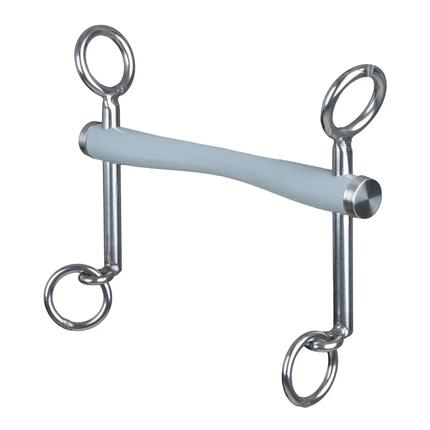 Mors de bride de dressage dur court avec barre de confort fine Beris