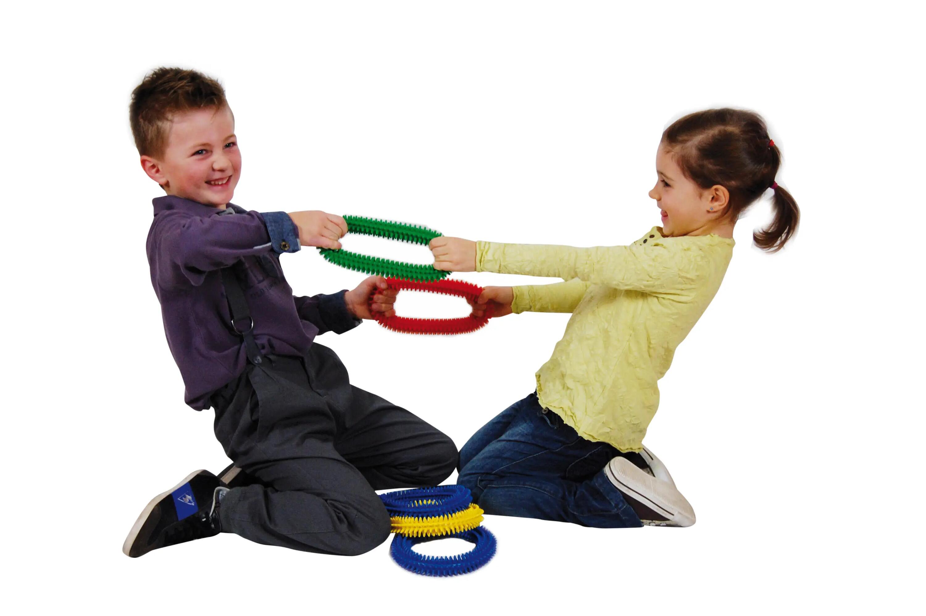 Gymnic Aku Ring Set 4 anelli sensoriali Ø 17 cm attività motoria 6/12