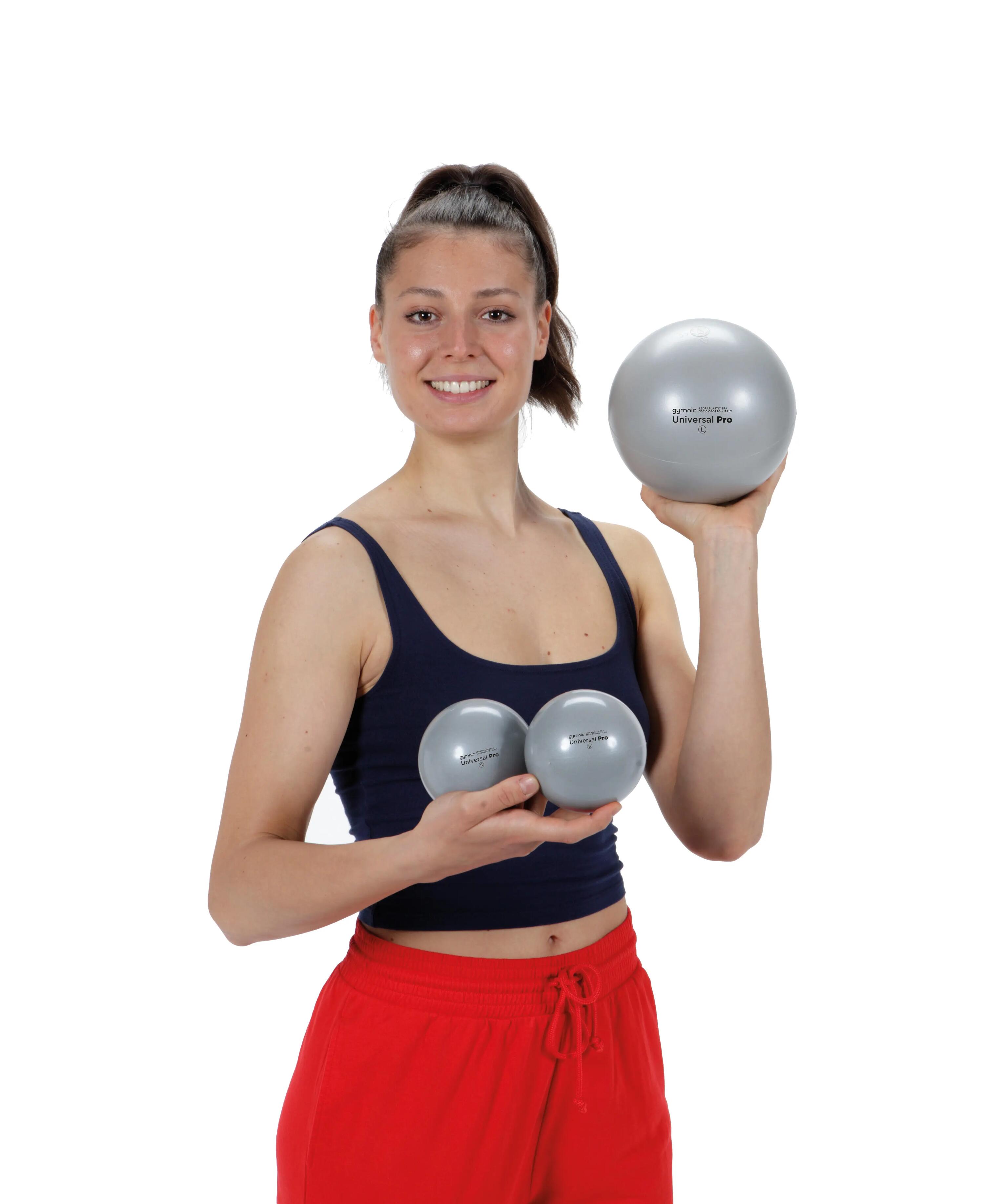Gymnic Universal Pro Palla sensoriale grigia Ø 17 cm Pilates e miofasciale 5/5