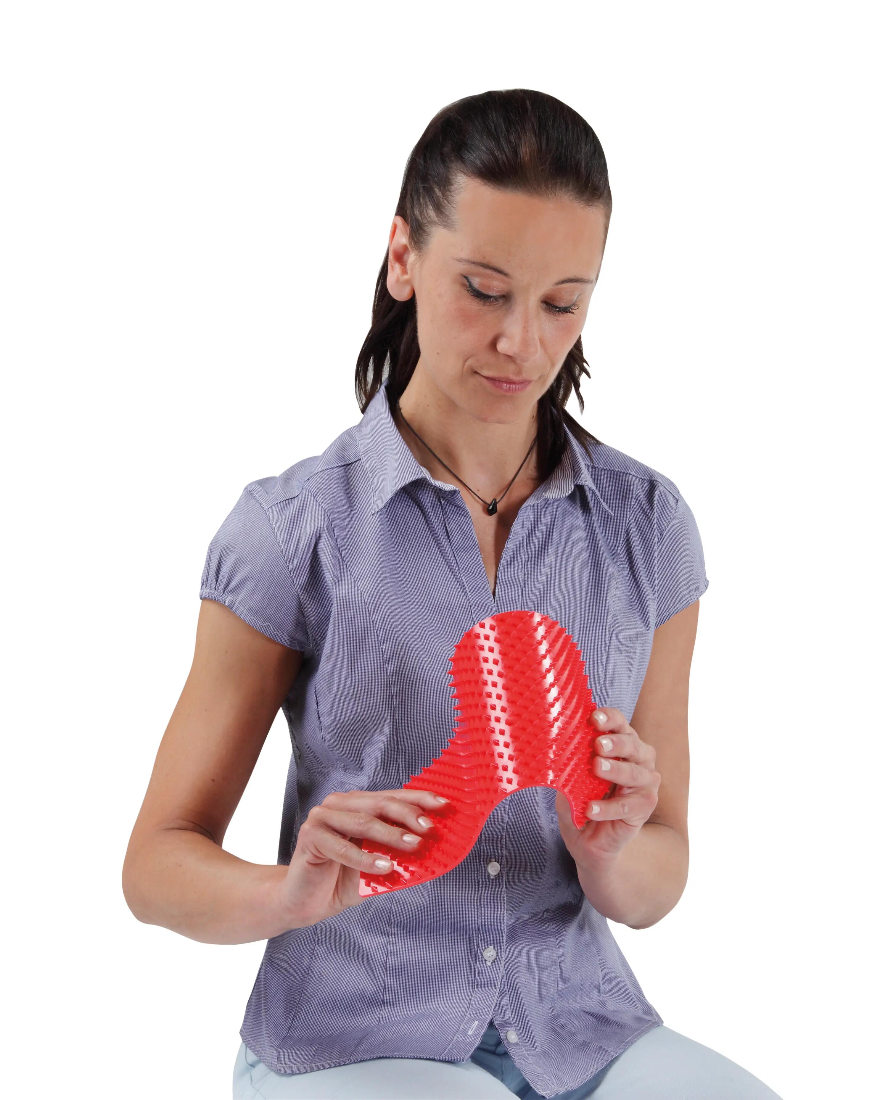 Gymnic Aku Mat Comfort Tappetino agopressione 2 pz rosso riflessologia plantare 4/8