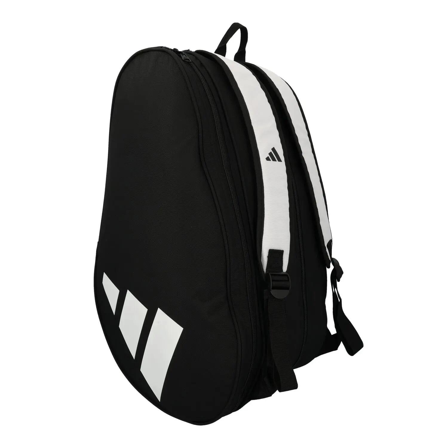 BLACK AND WHITE ADIDAS CONTROL PADEL BAG 2/5