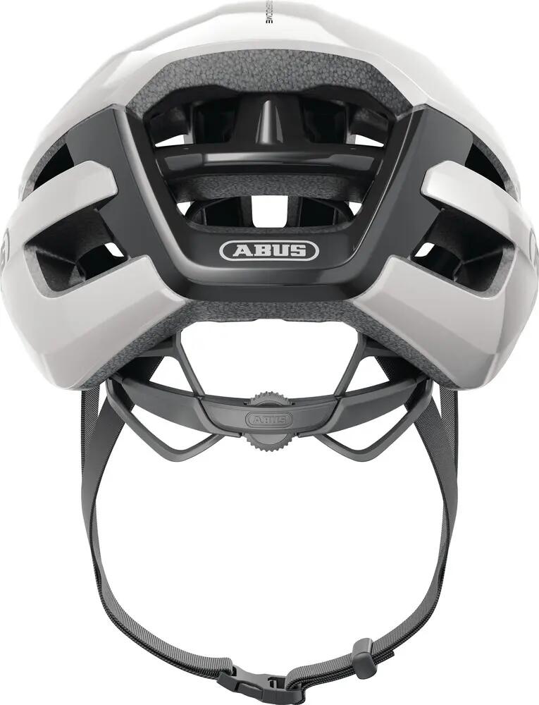 Abus PowerDome Rennradhelm in Shiny White, Größe M 54-58 cm 6/7