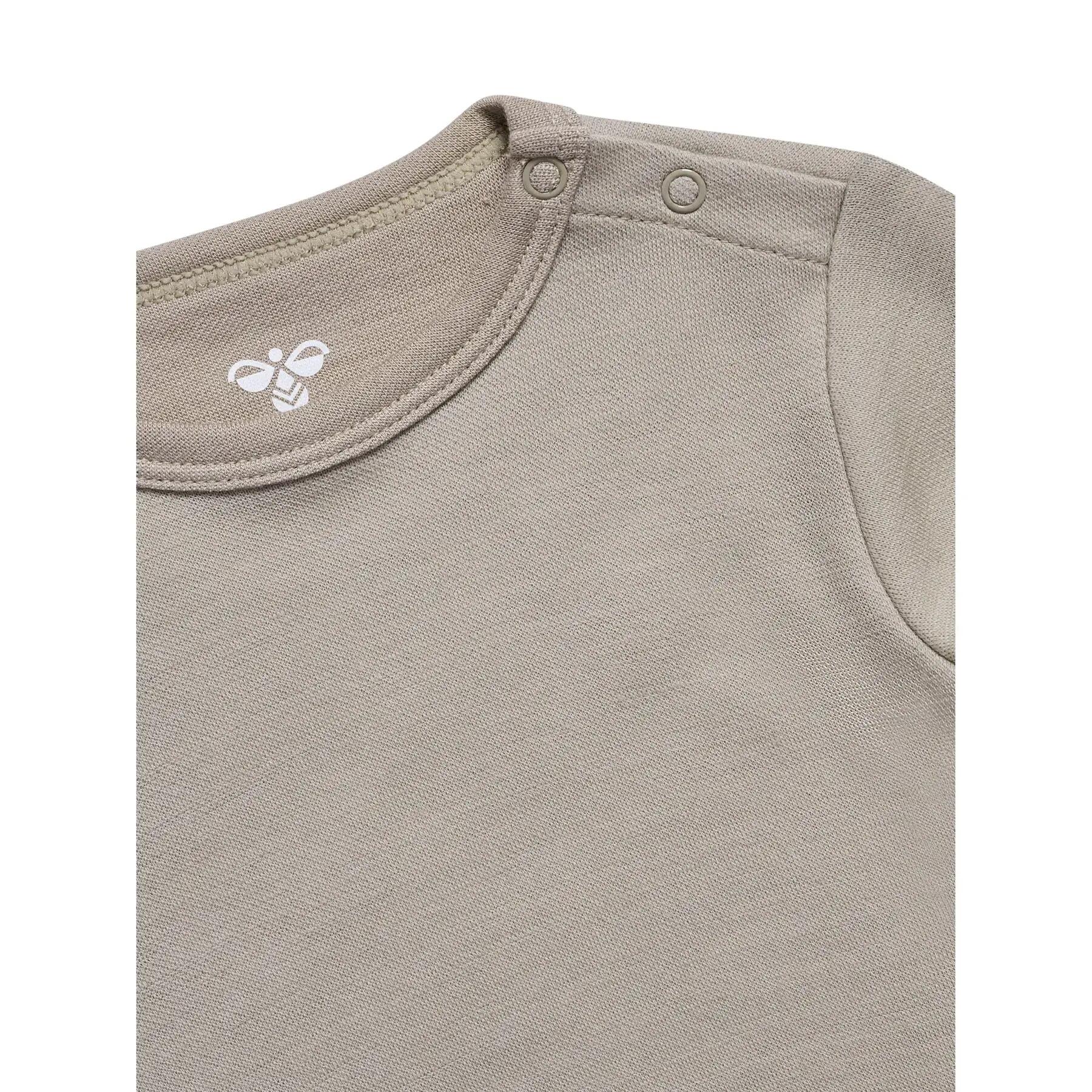 hummel Body L/S en laine douce pour enfants – VINTAGE KHAKI 3/4