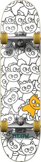 Skateboard complet Meow Skateboards Sticker Pile