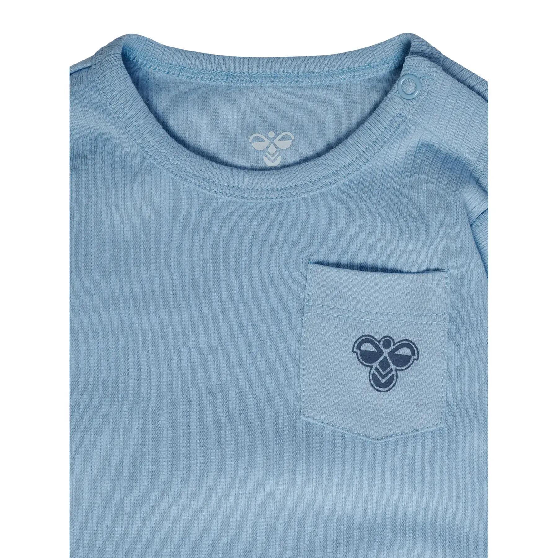 hummel Body manica lunga in costina con taschino – SKYWAY 3/3
