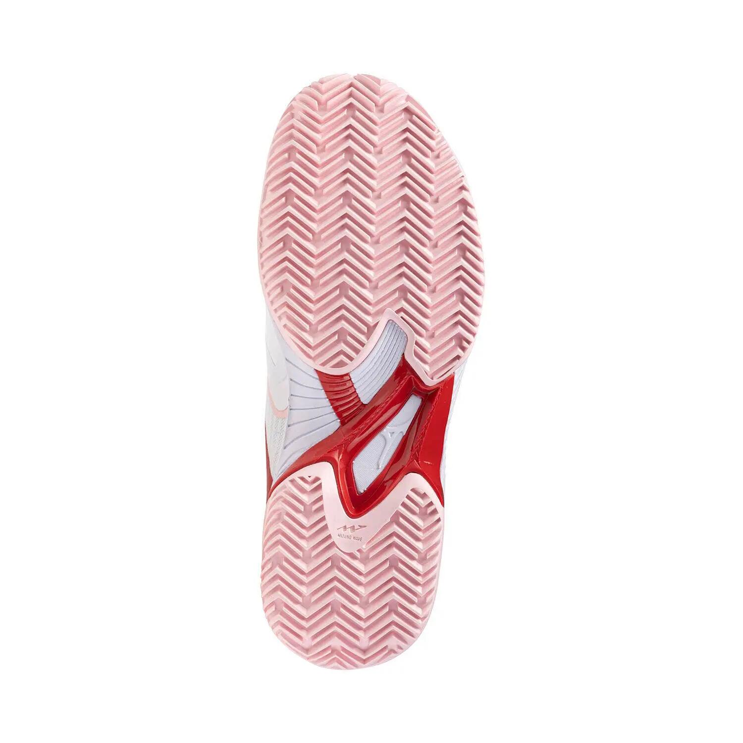 Mizuno Wave Exceed Court Clay Court Blanco/rosa Mujer 61gc2521 4/5