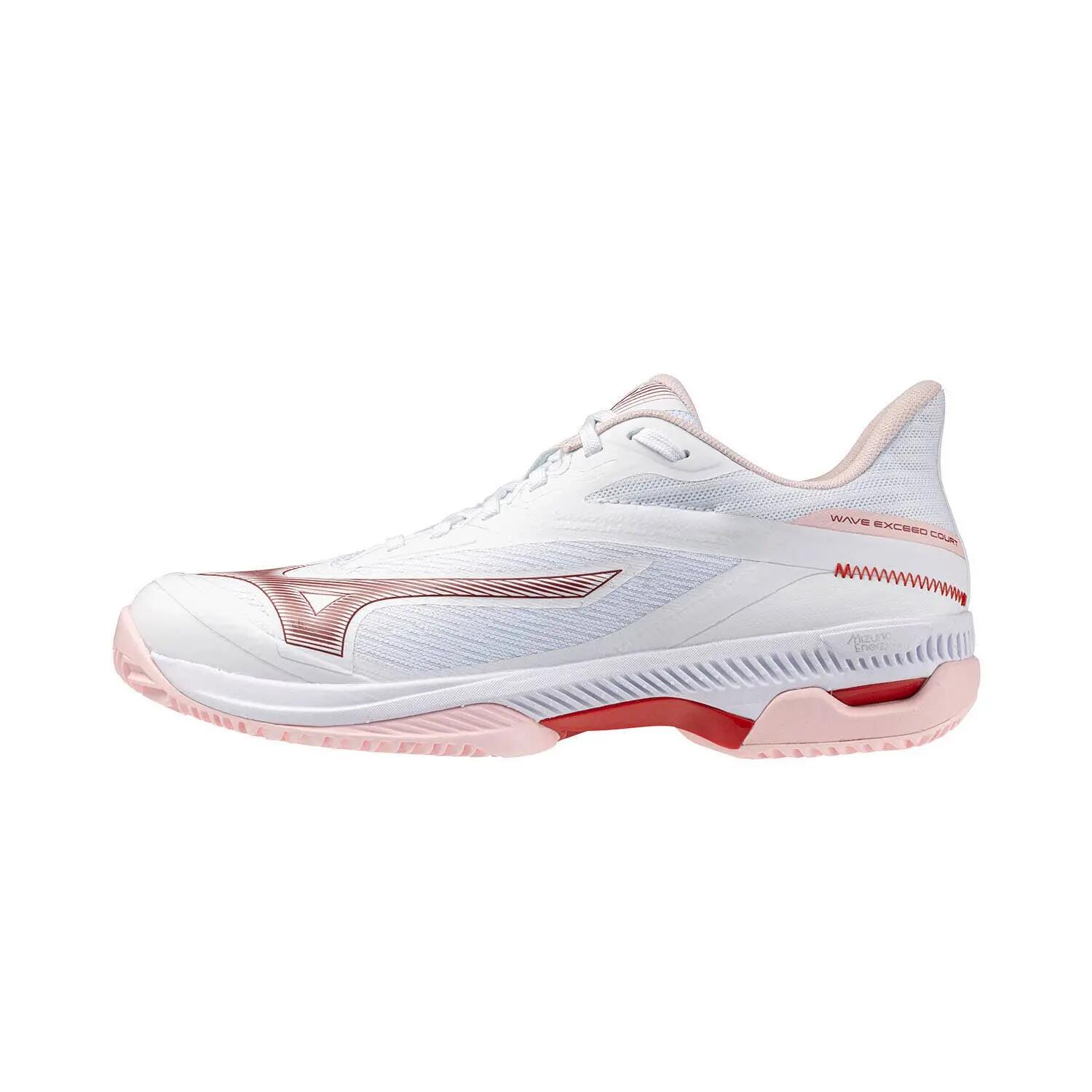 Mizuno Wave Exceed Court Clay Court Blanco/rosa Mujer 61gc2521 2/5