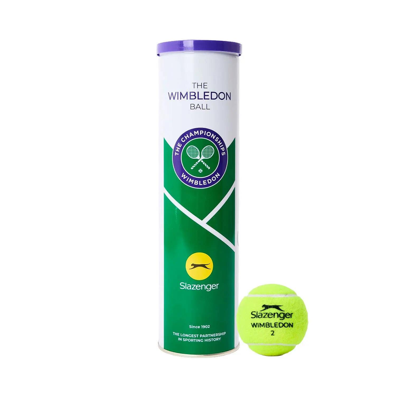 Lata De 4 Bolas Slazenger Wimbledon 2/3