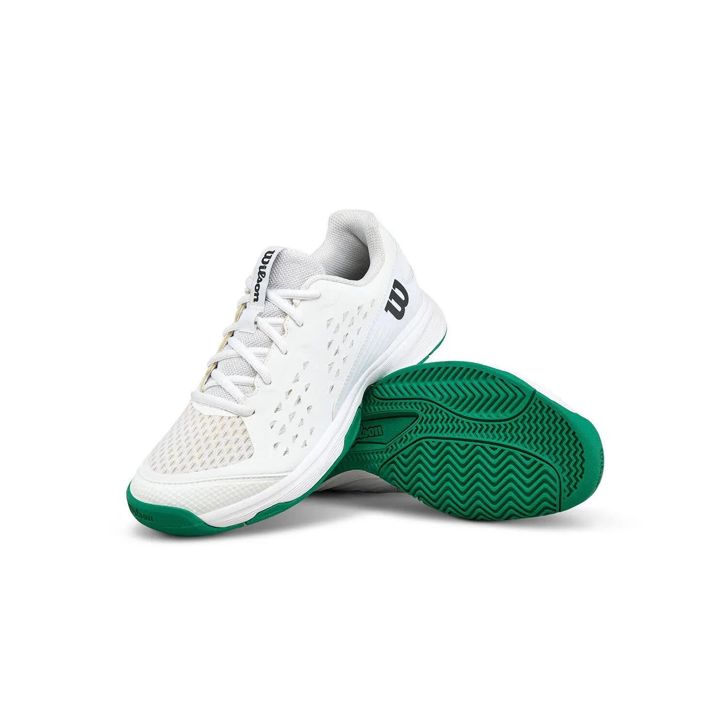 Wilson Rush Pro L Blanc/vert Junior 3/7