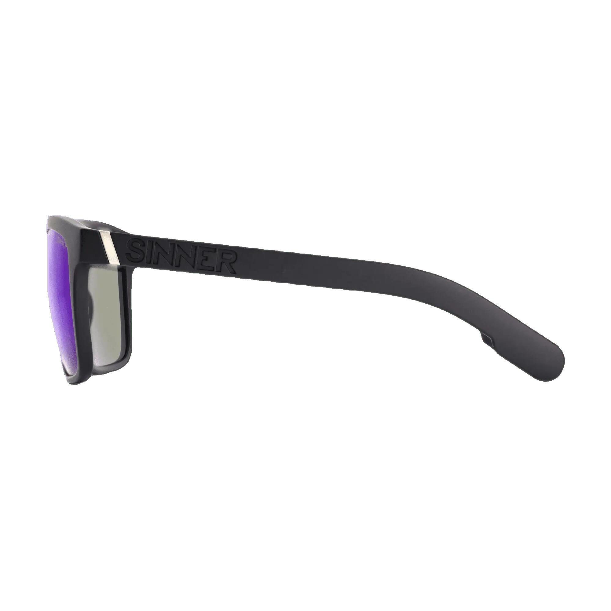 Lunettes de soleil homme Noir mat 3/5