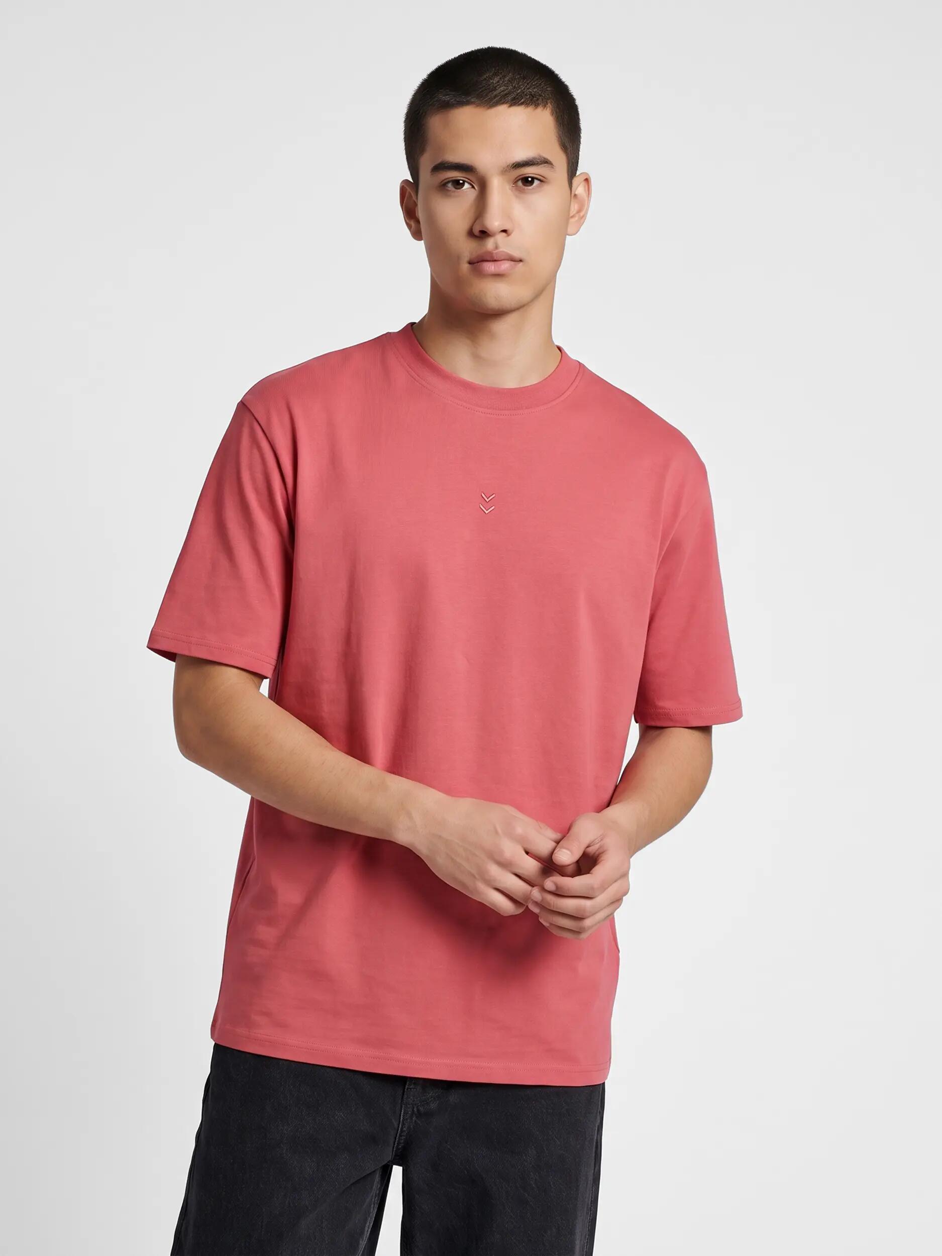 hummel Premium T-shirt korte mouw in biologisch katoen, ruimvallend – MINERAL 5/5