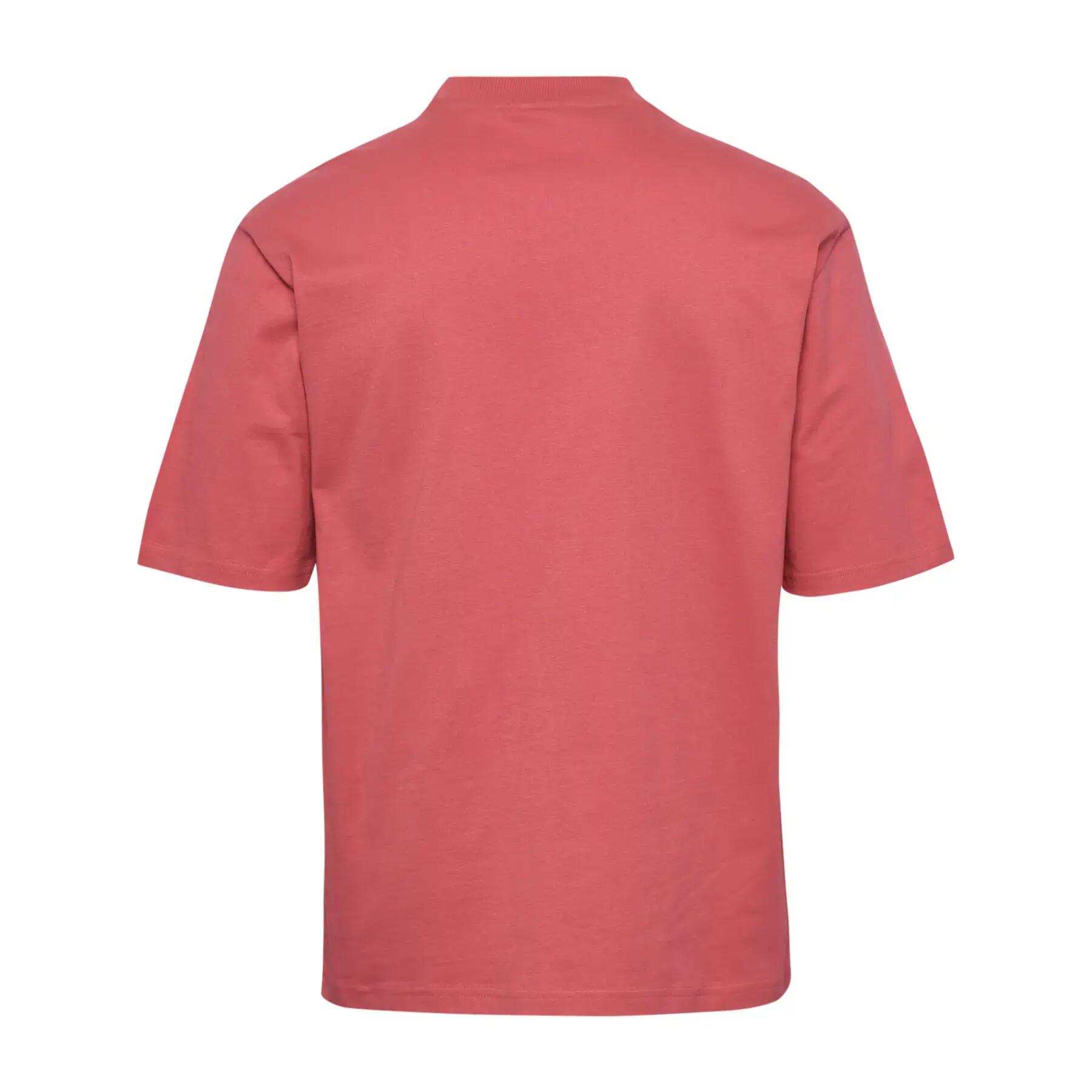 hummel Premium T-shirt korte mouw in biologisch katoen, ruimvallend – MINERAL 3/5