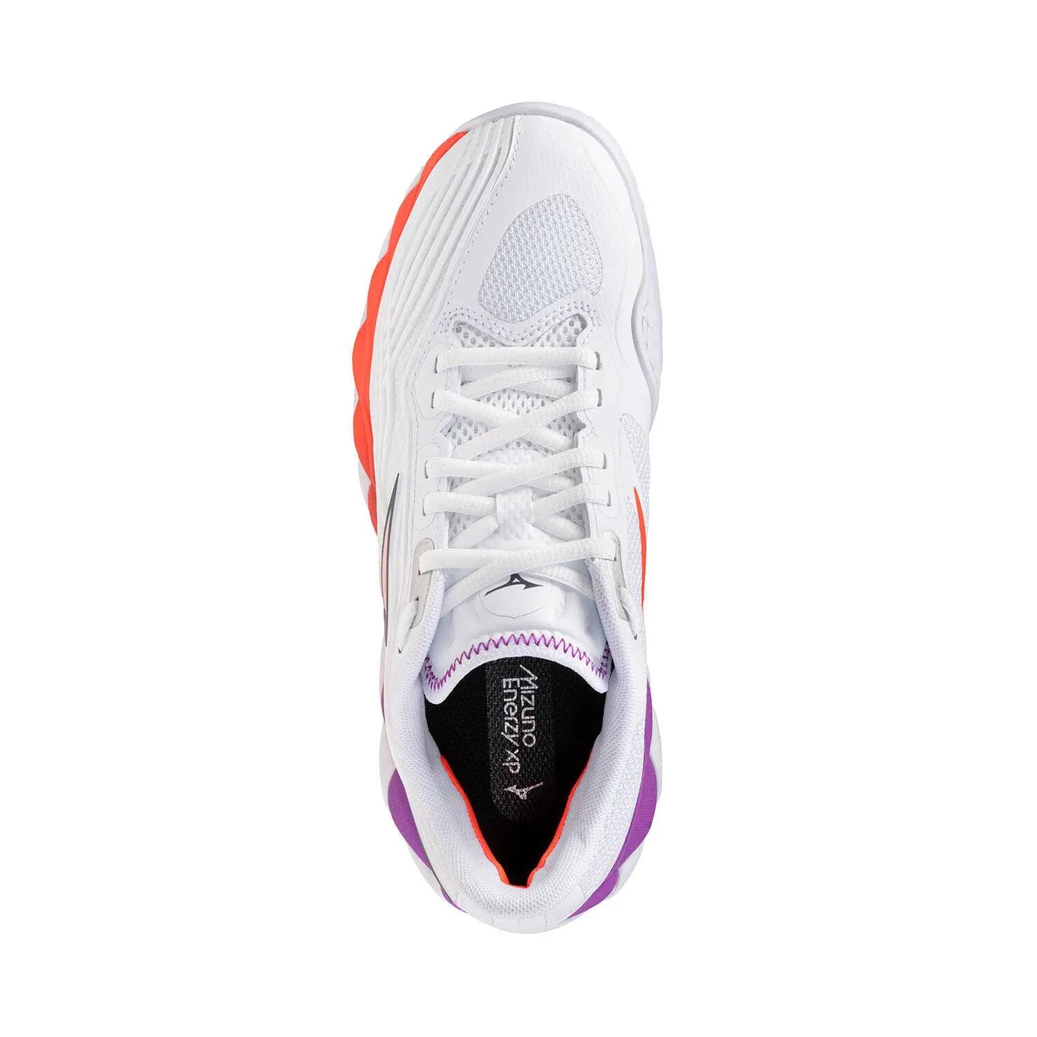 Mizuno Wave Enforce Tour 2 Clay Court White Orange Women 61gc2604 4/5