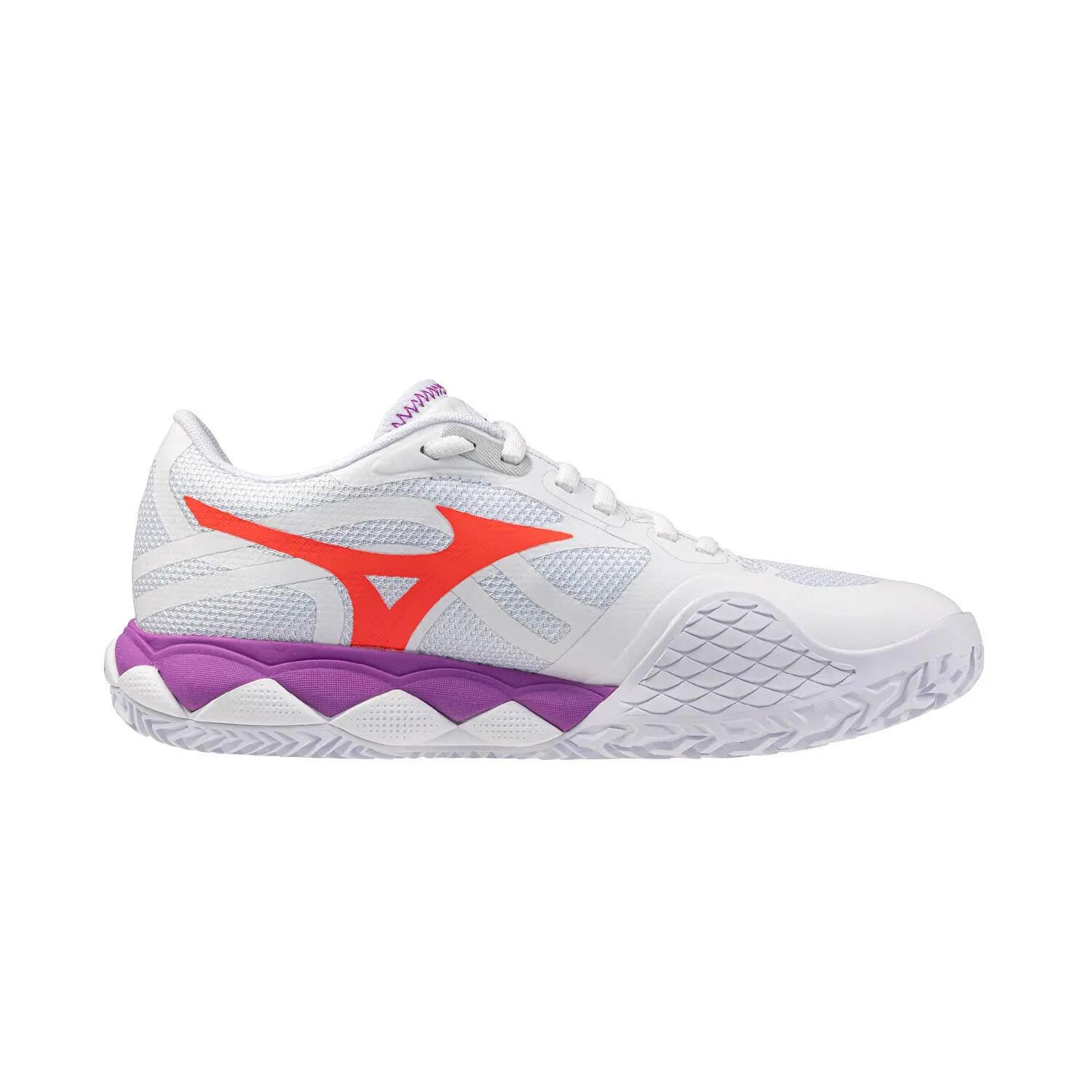 Mizuno Wave Enforce Tour 2 Clay Court White Orange Women 61gc2604 2/5